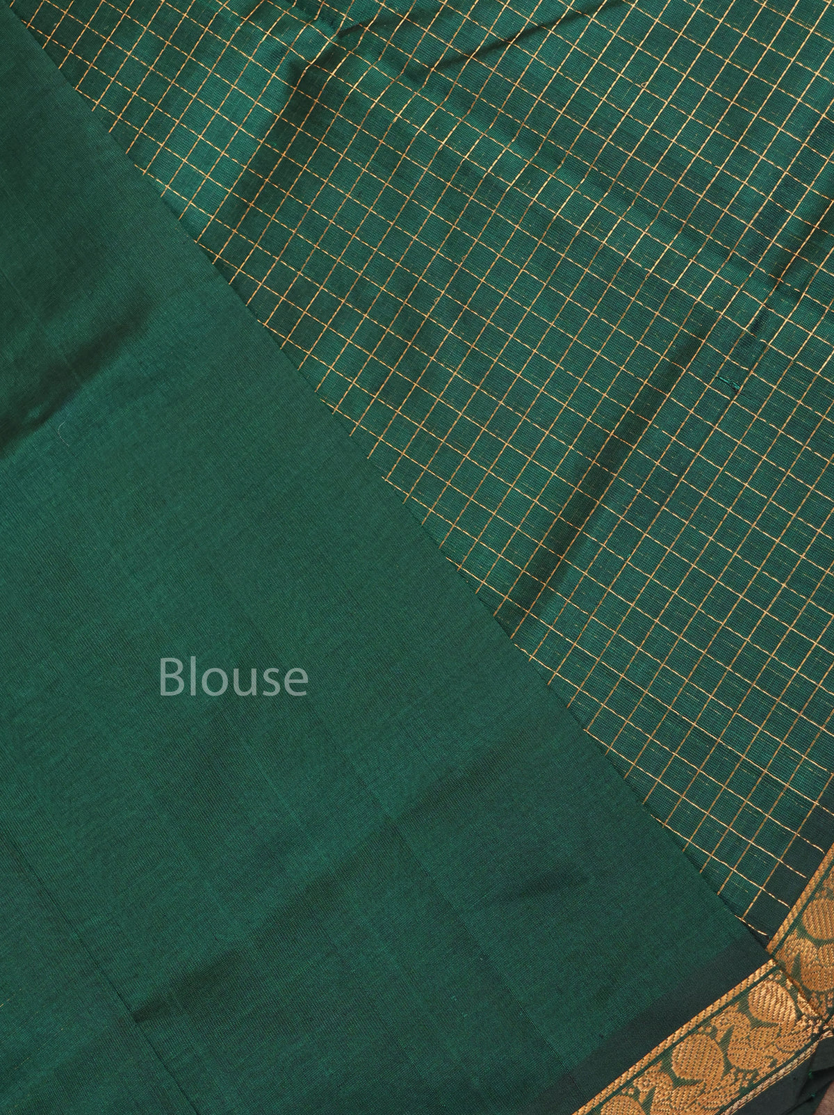 Green Pure Silk Cotton Saree