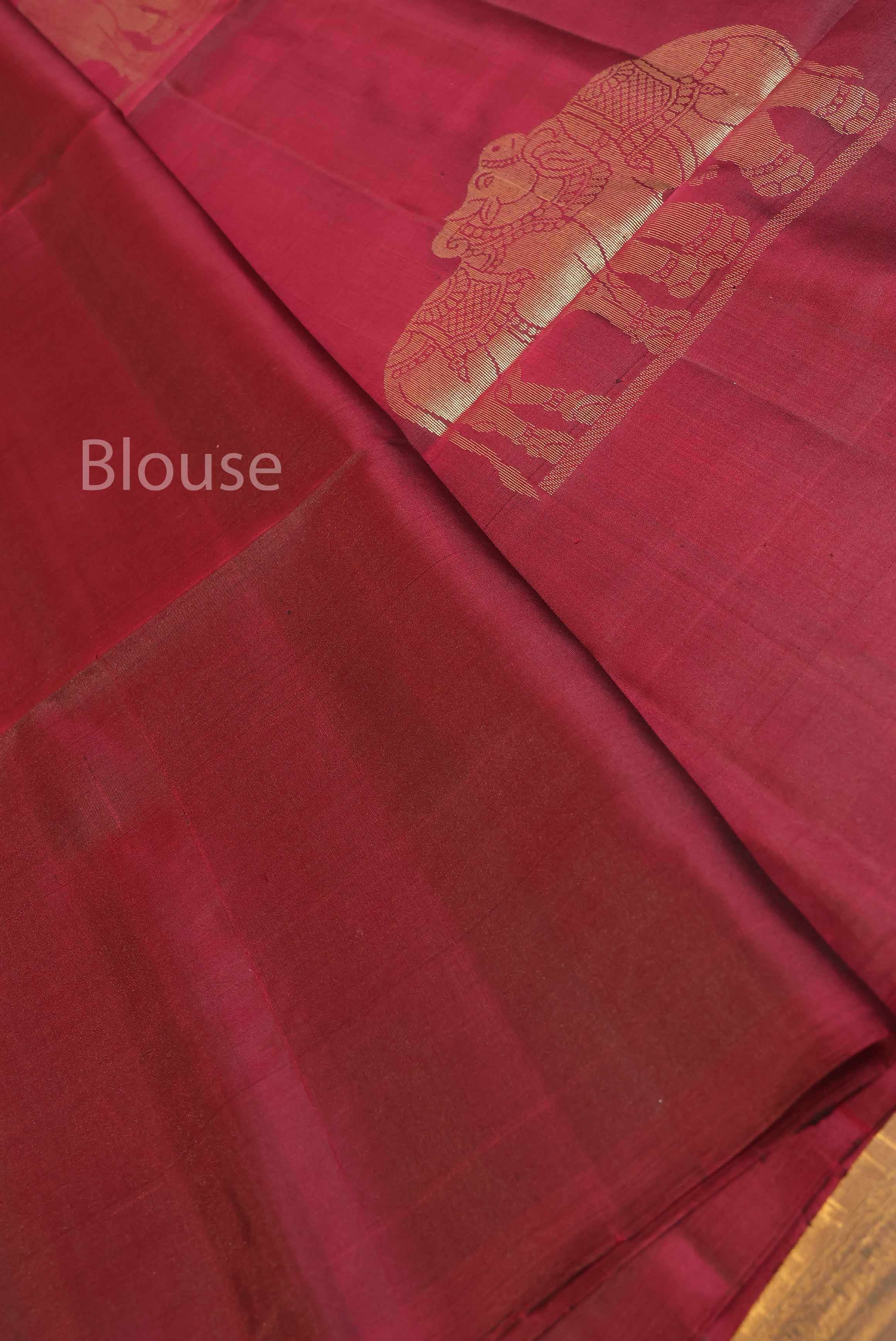 Cocoa Bean Pure Soft Silk Saree