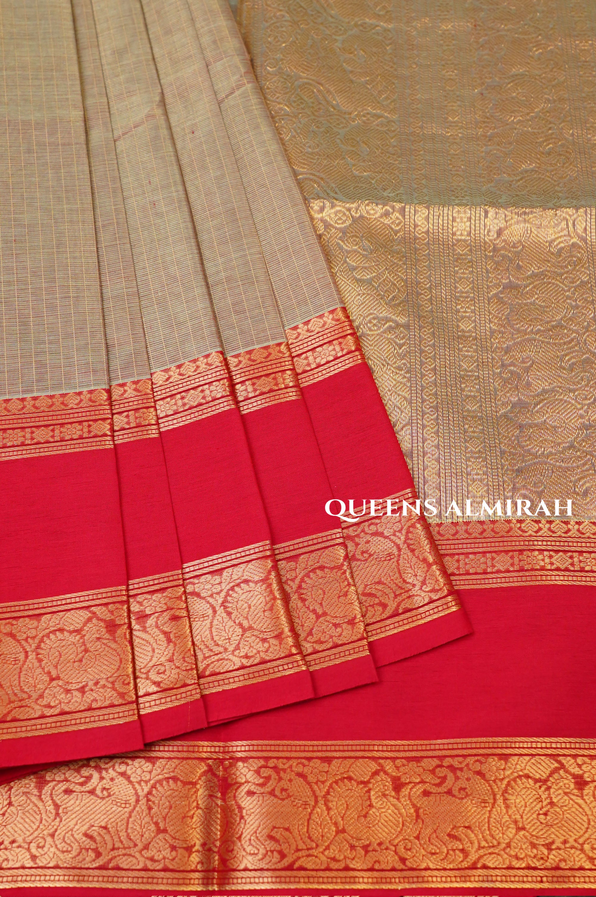 Pasttel Green With Rani Pink Payadi Chettinad Silk Cotton Saree