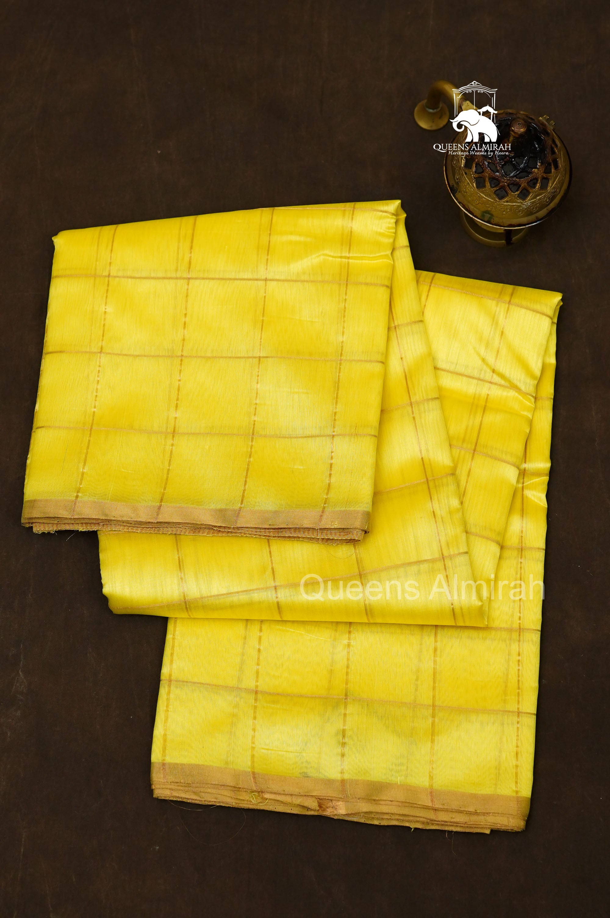 Yellow Chanderi Silk Saree