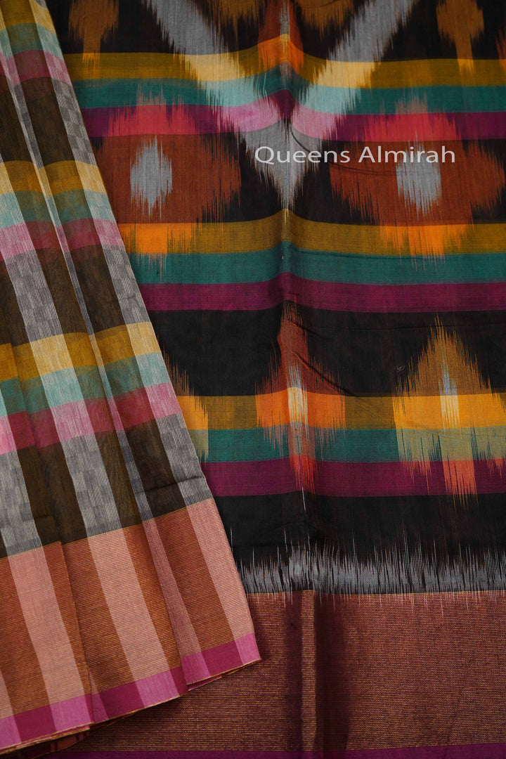 MULTI COLOR PURE SILK COTTON - Queens Jewel Emporium