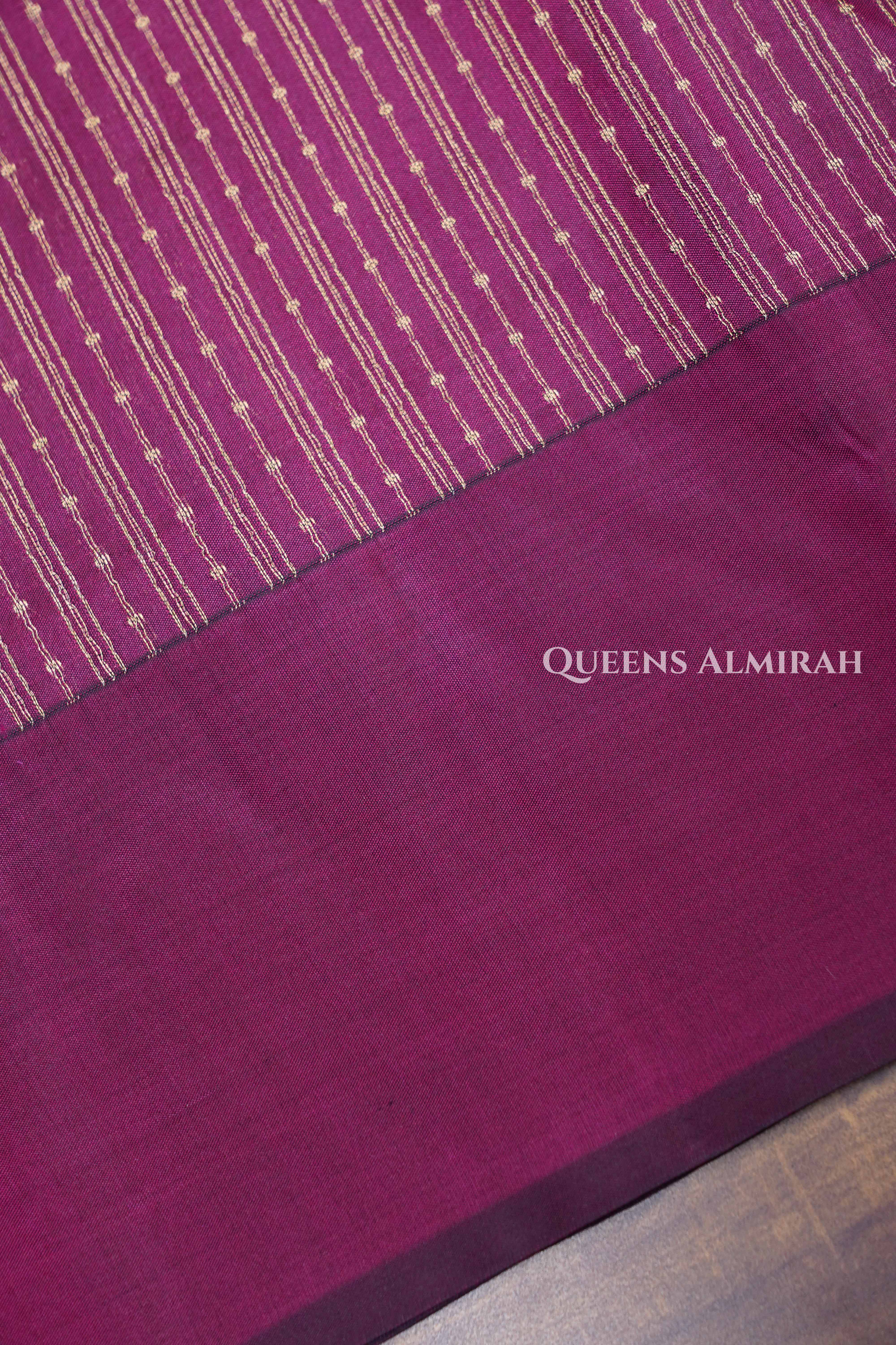 Red Wine Pure kanchivaram Silk Saree