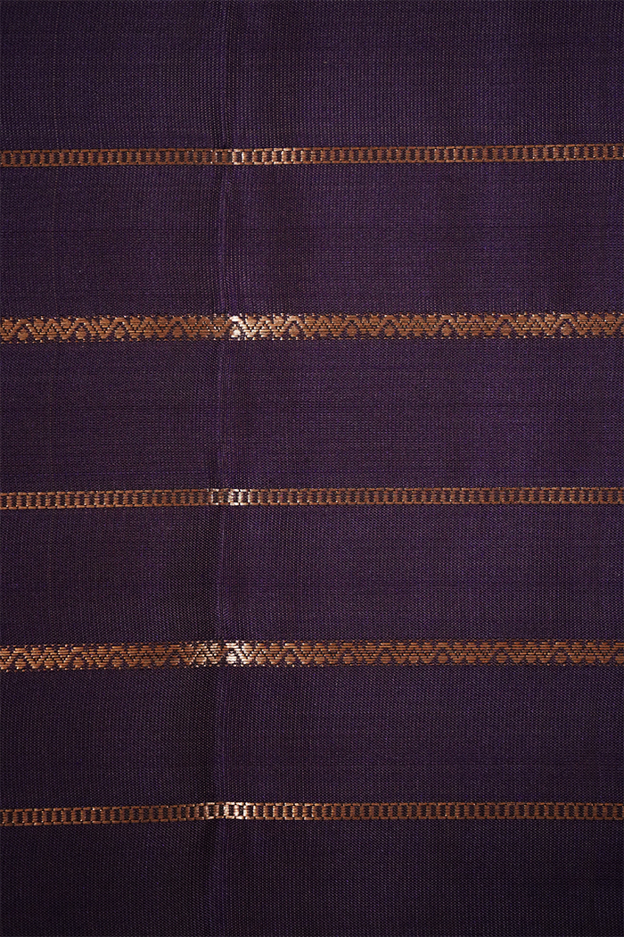 PURPLE HAZE WITH ROSE GOLD PURE KANCHIVARAM SAREE - Queens Jewel Emporium