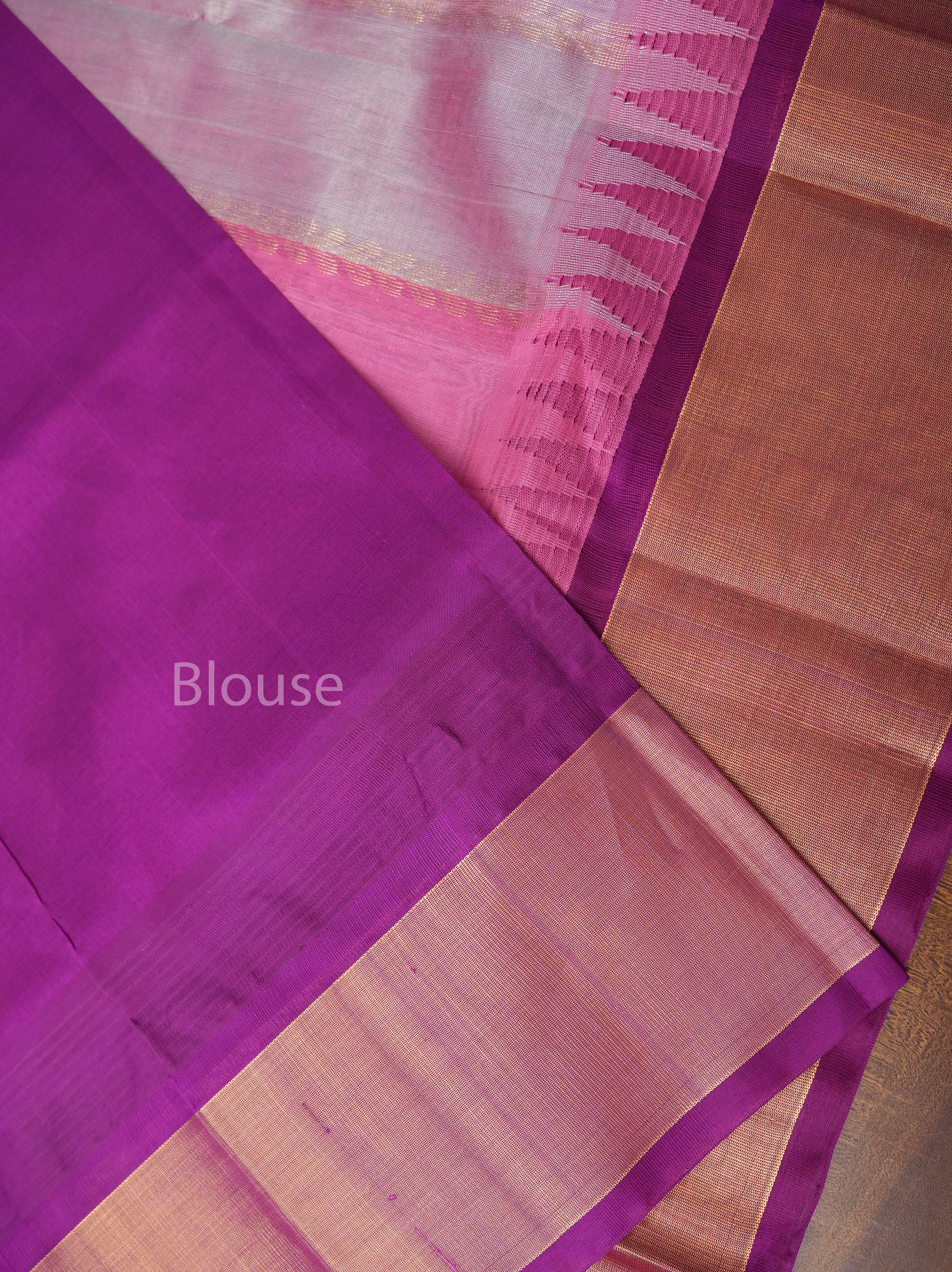 Multi Color With Golden Border Pure Silk Cotton Saree