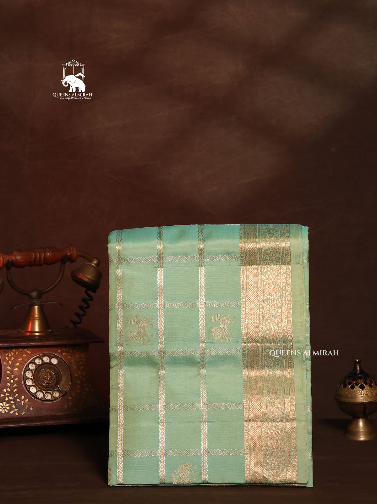 Pista Green Pure Soft Silk Saree