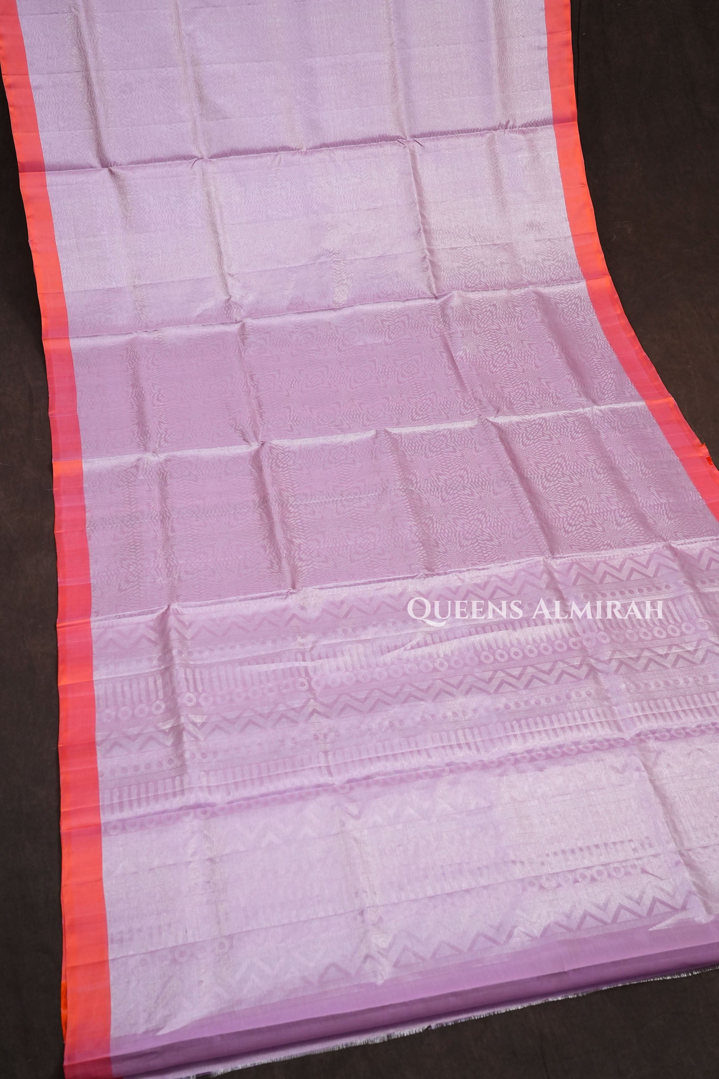 Orange Jamindharani Tissue Soft Silk Saree