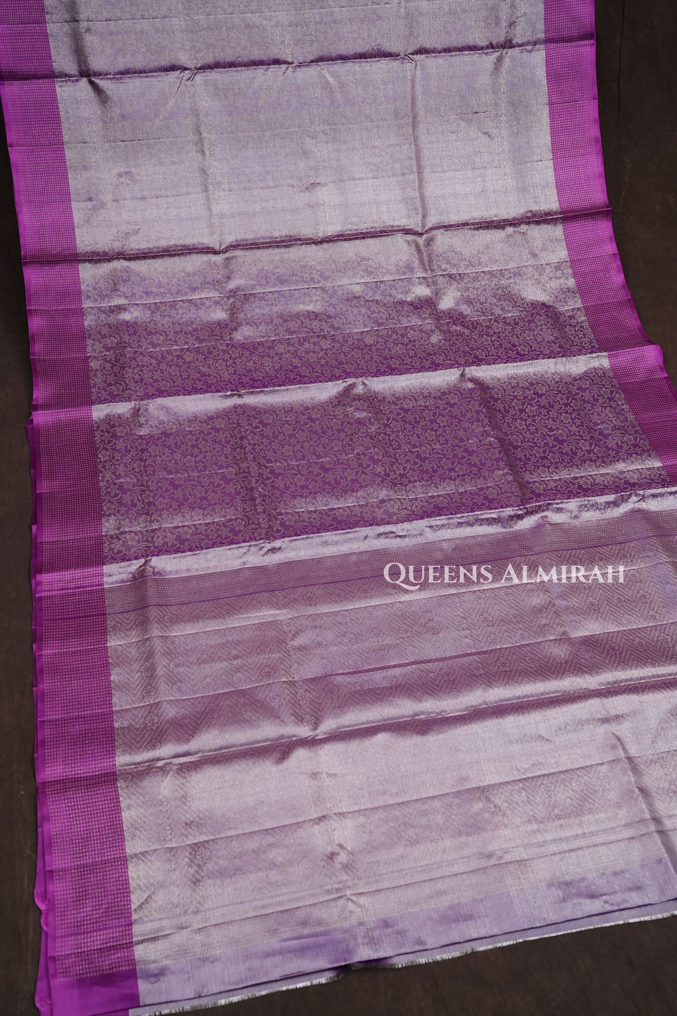 Purple Jamindharani Tissue Soft Silk Saree