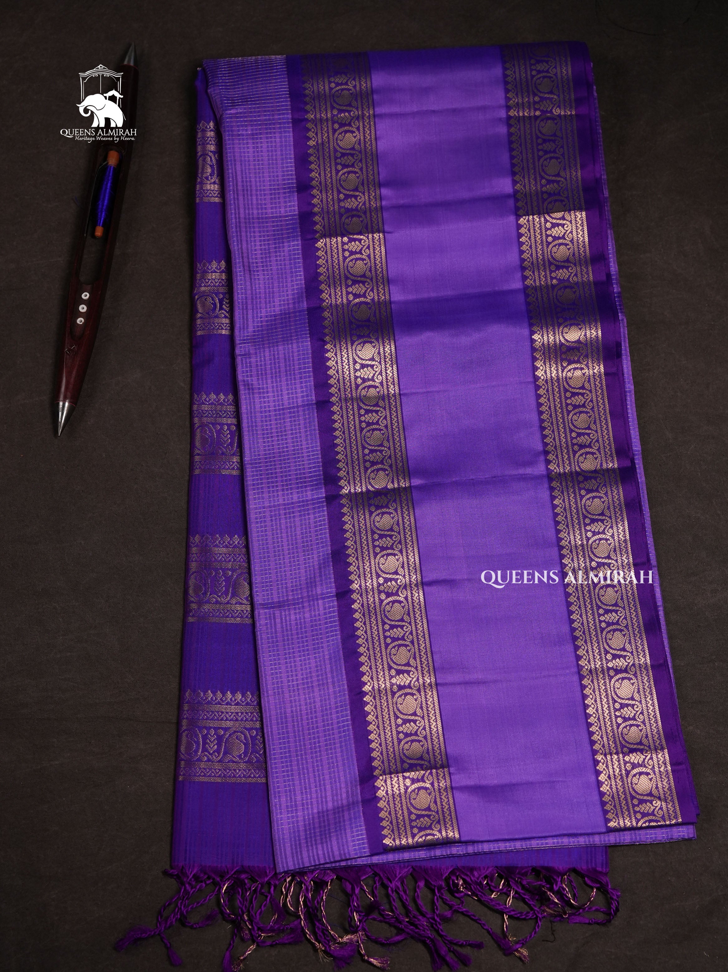 Lavender Payadi Pure Soft Silk Saree