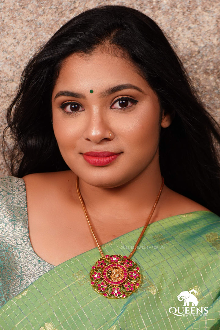PADMINI RAKKADAI PENDANT SET - Queens Jewel Emporium
