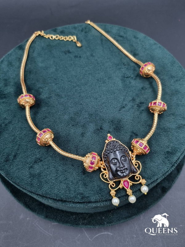 DHIRAVIYAM KEMP NECKLACE - Queens Jewel Emporium