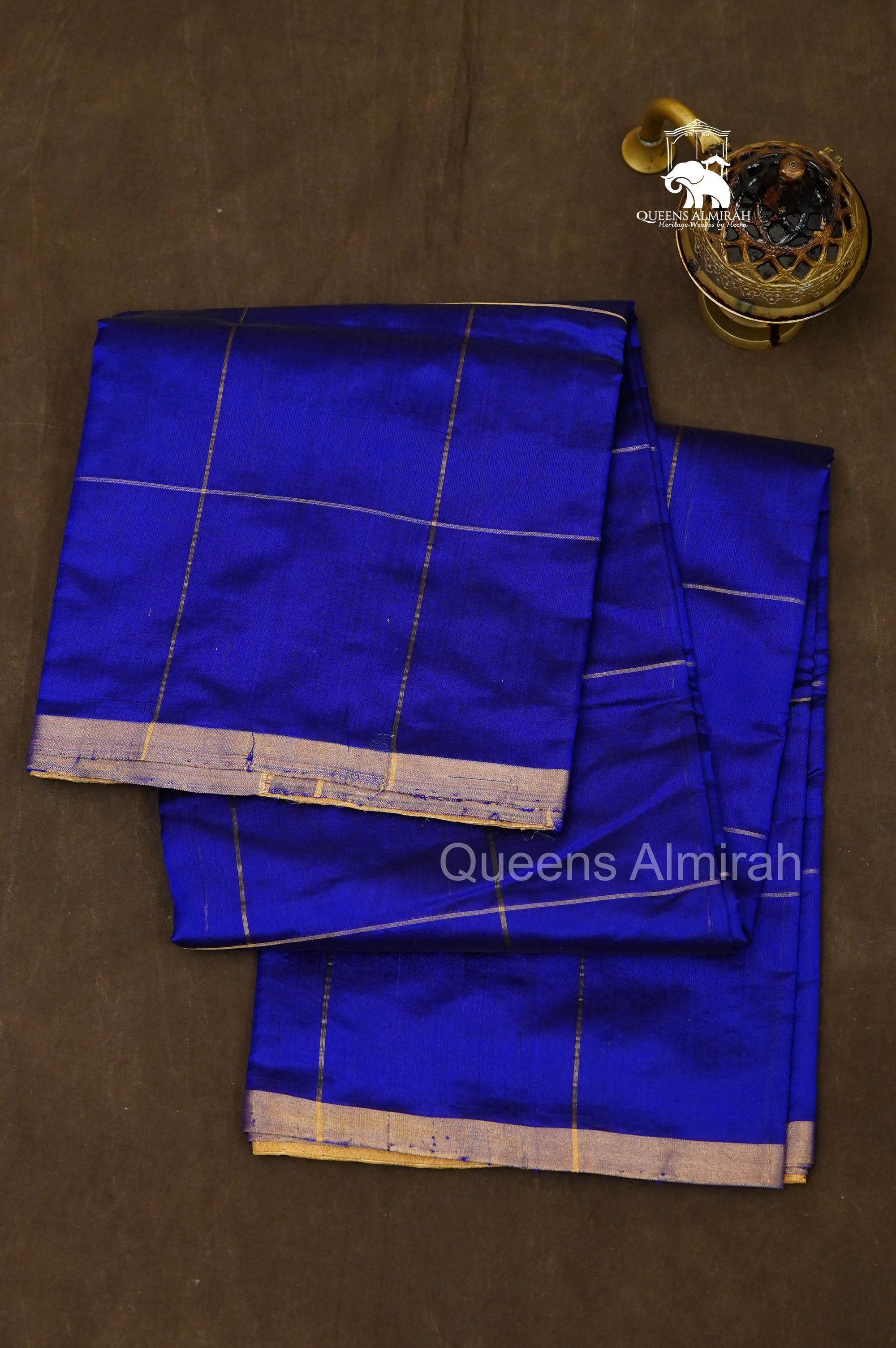 Ms Blue Chanderi Silk Saree