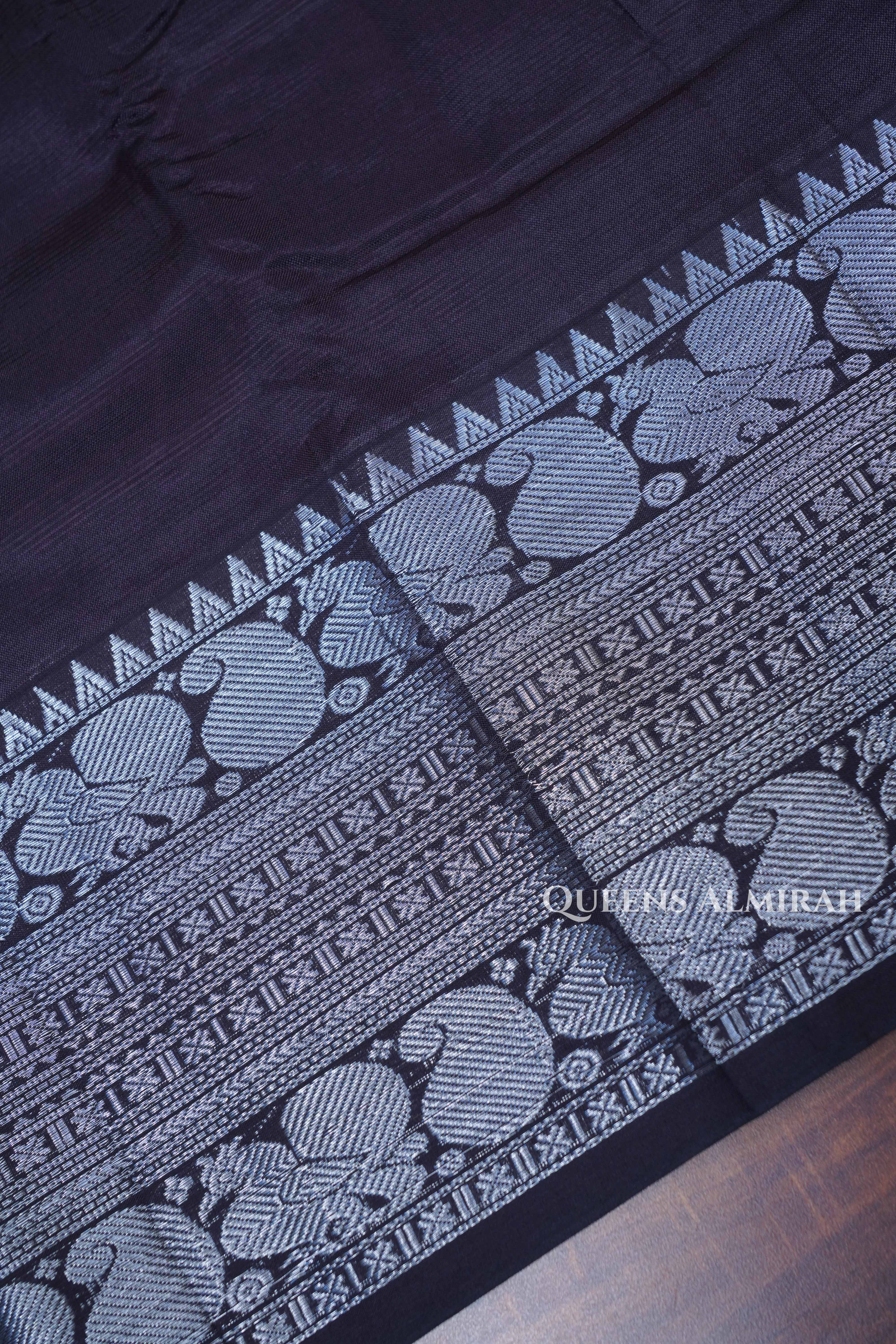 Brinjal Violet Mangalgiri Saree
