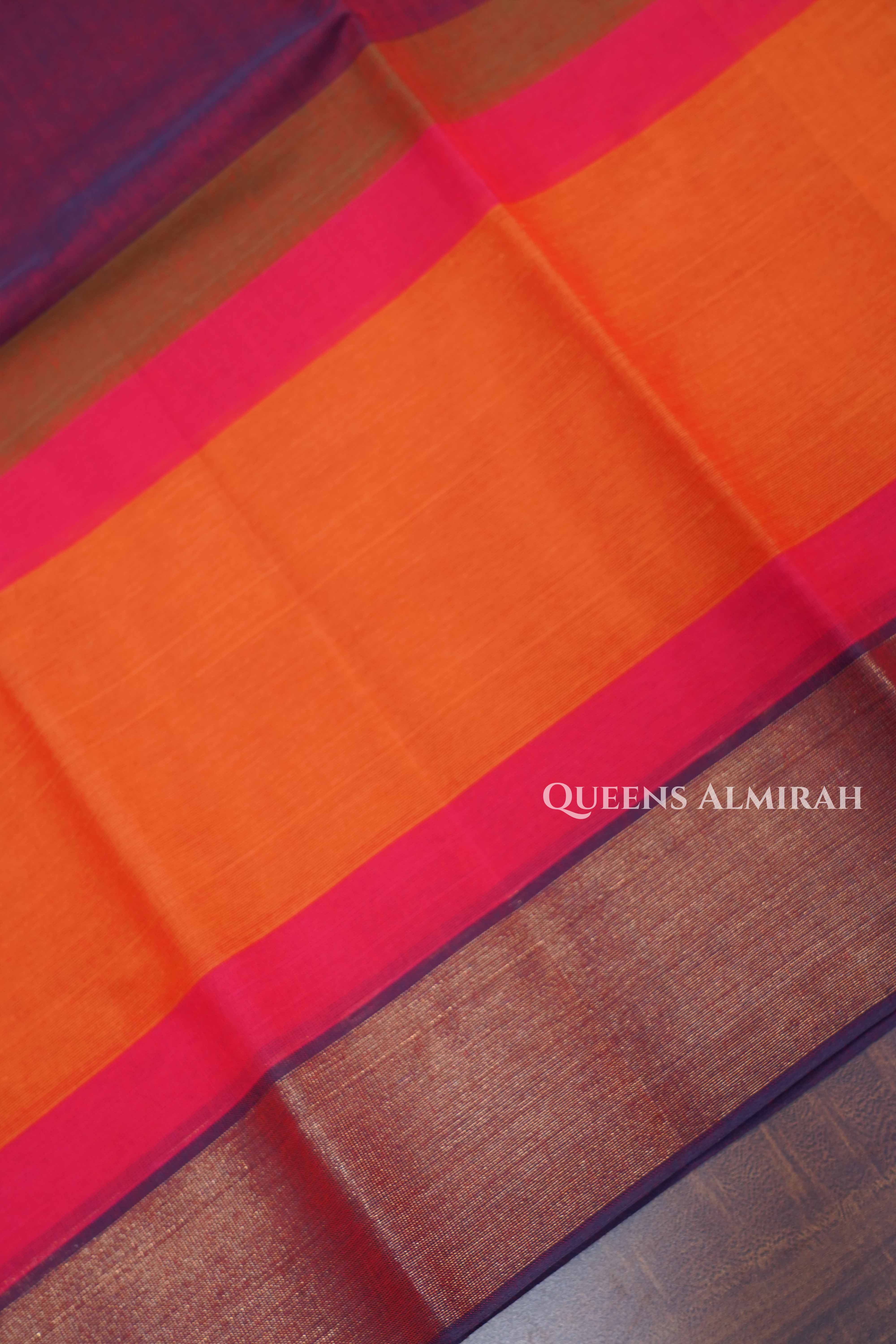 Multi Color Chettinad Cotton Saree