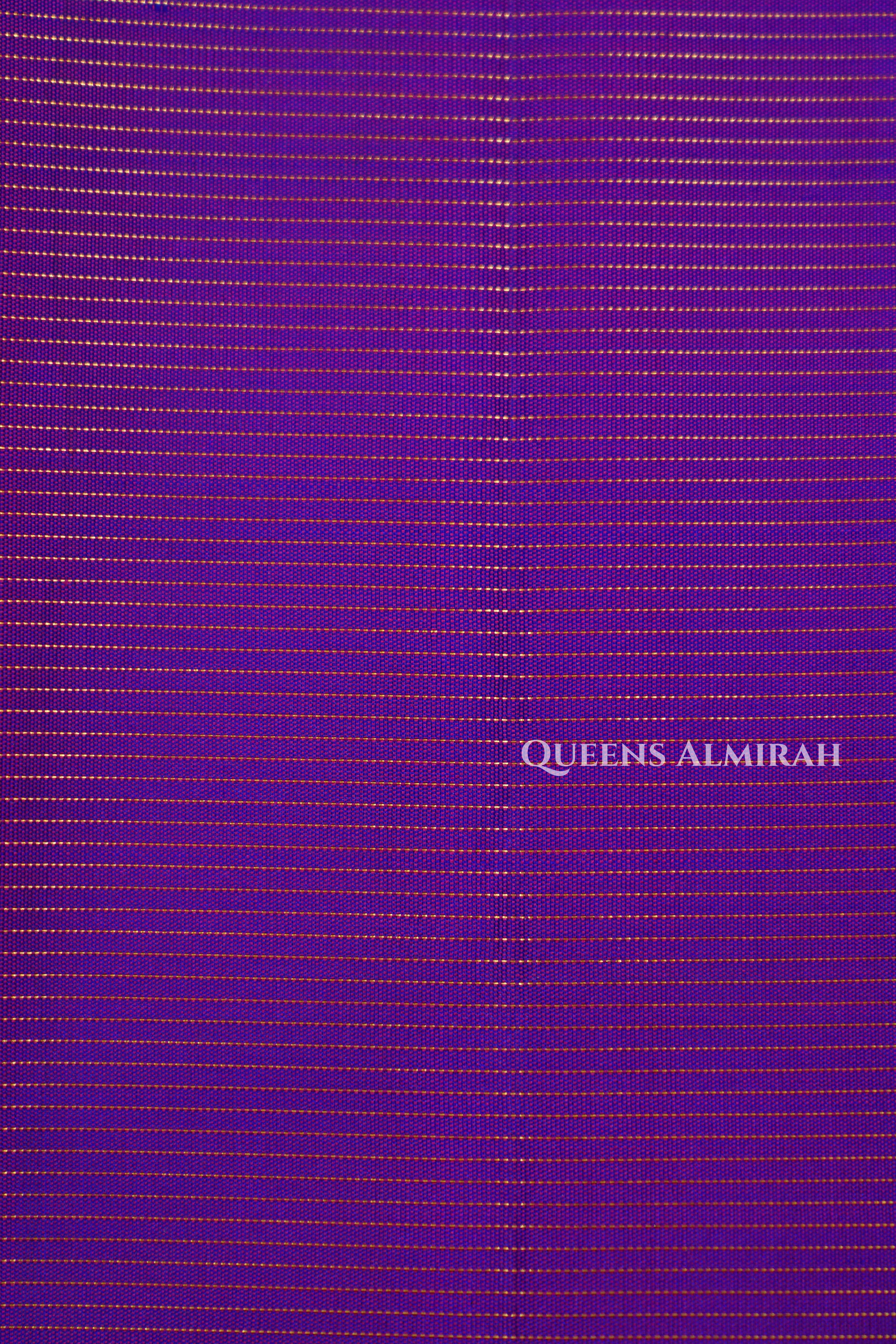 Purple Pure Kanchivaram Silk Saree