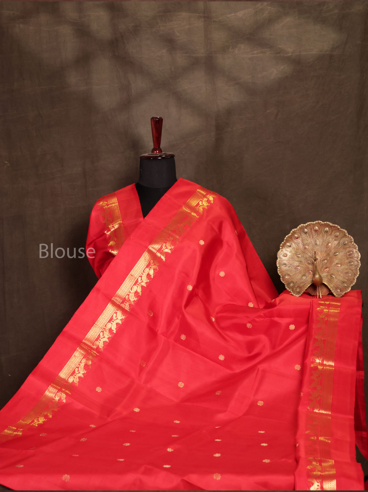 Red Pure Kanchivaram Silk Saree