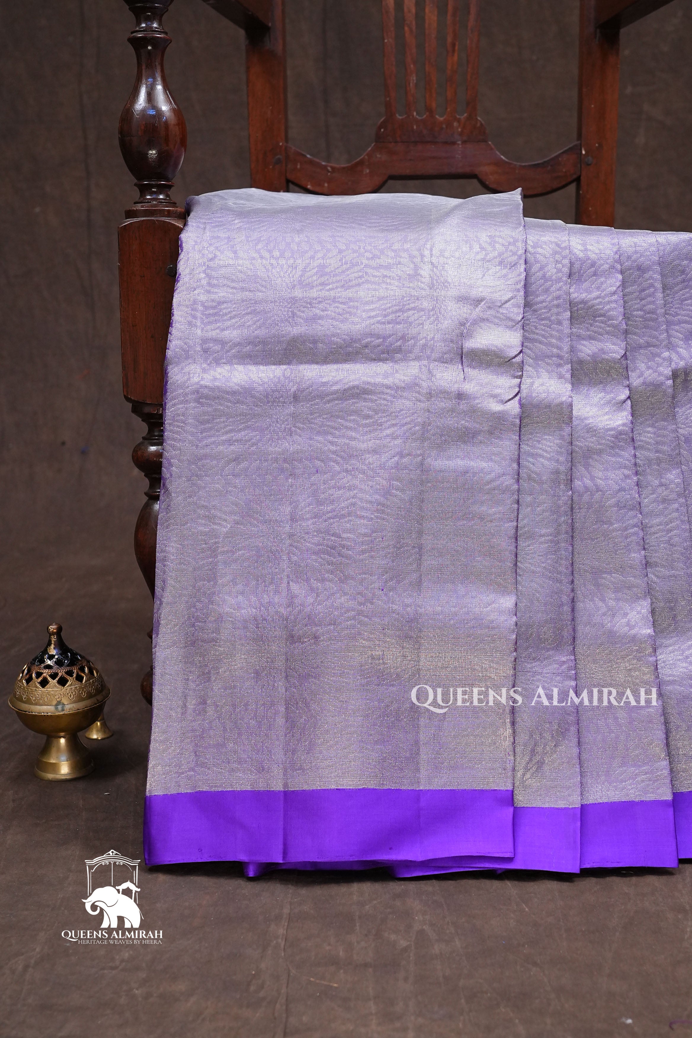 Lavender Tissue Soft Silk Saree