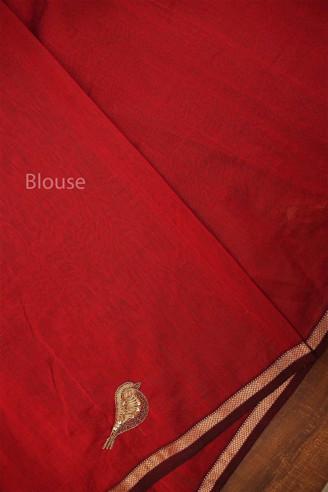 Maroon Singara Chittu Handloom Maheshwari Silk Cotton Saree