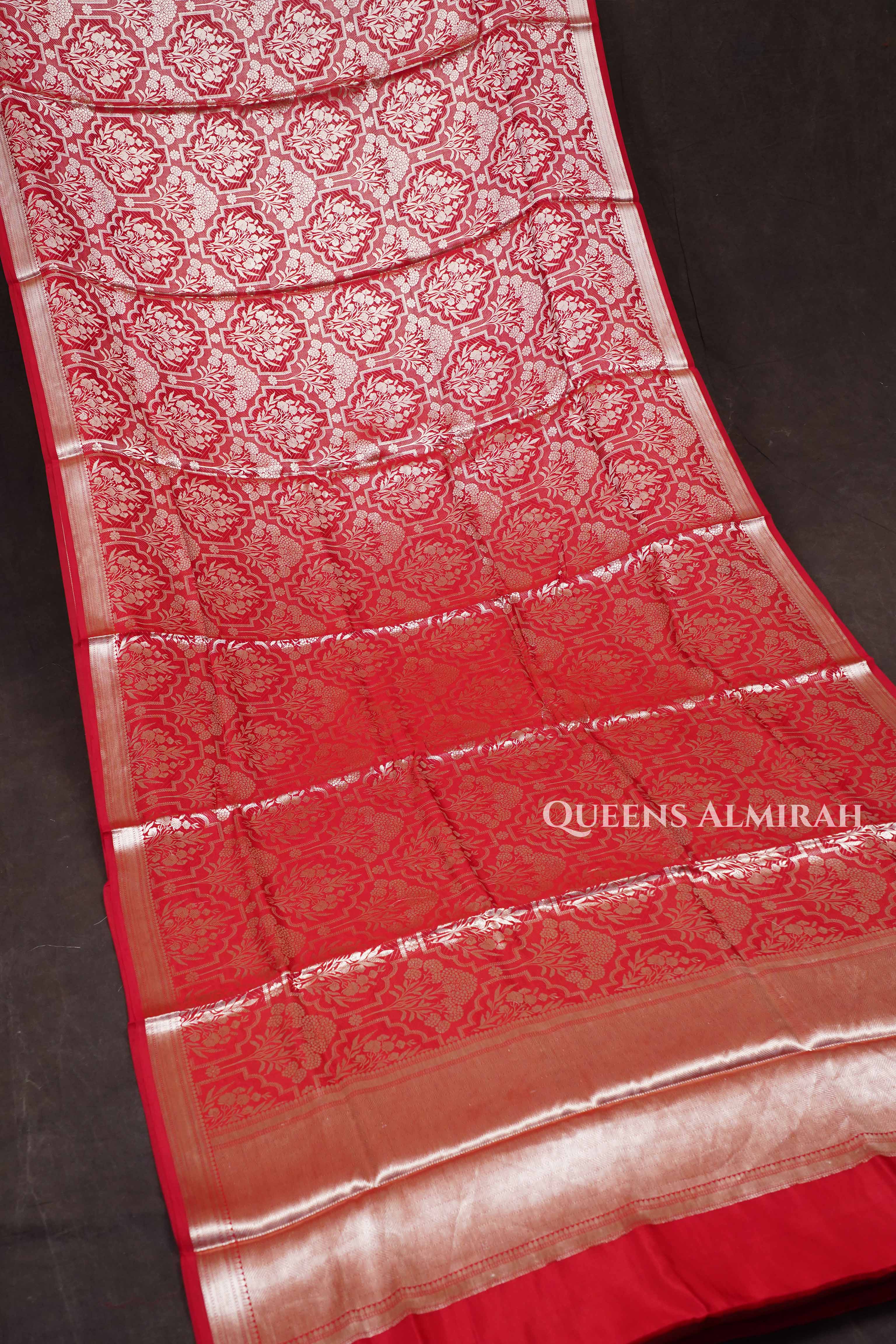 Red Banarasi Silk Saree