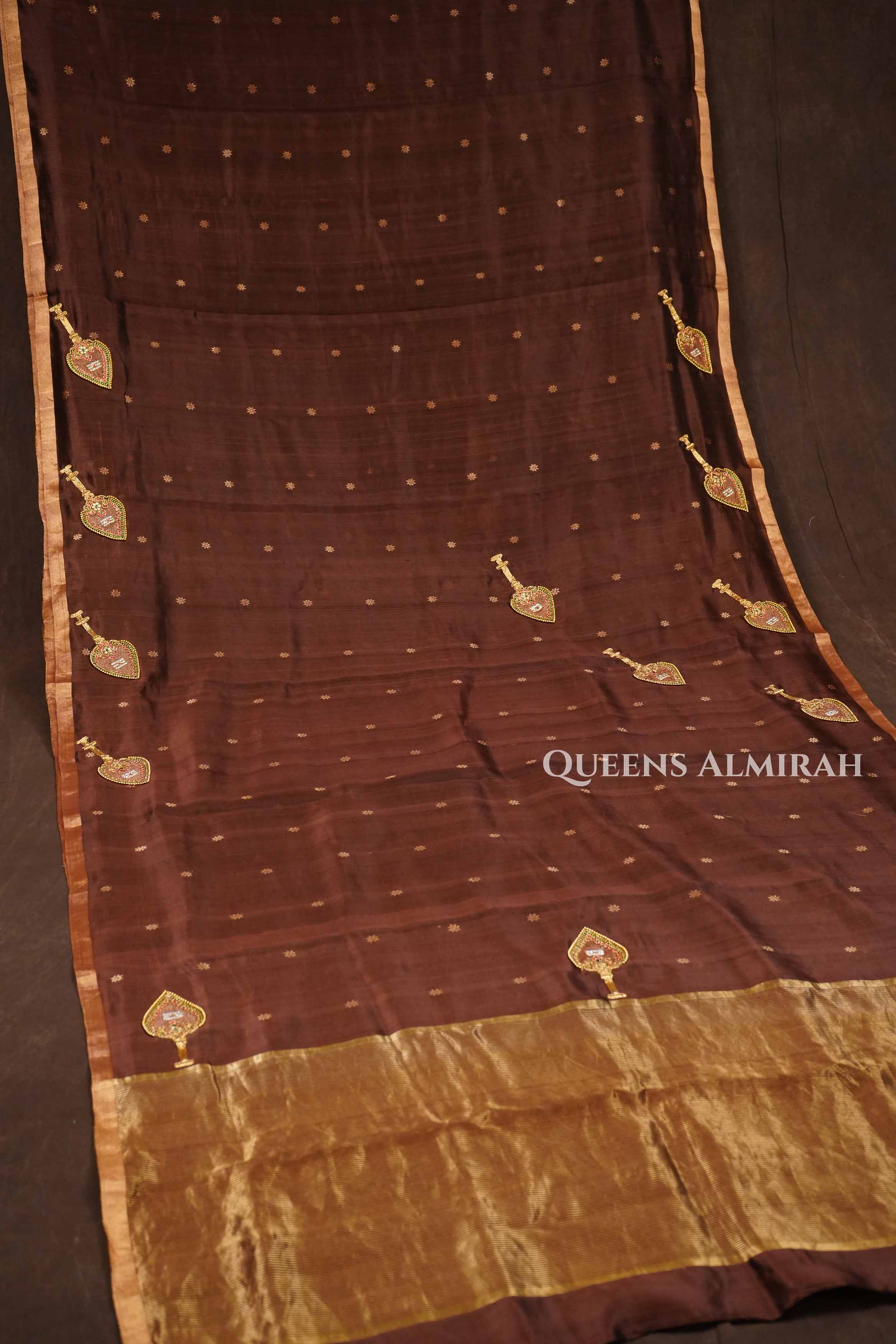 Singaravelan Katan Chanderi Silk Saree