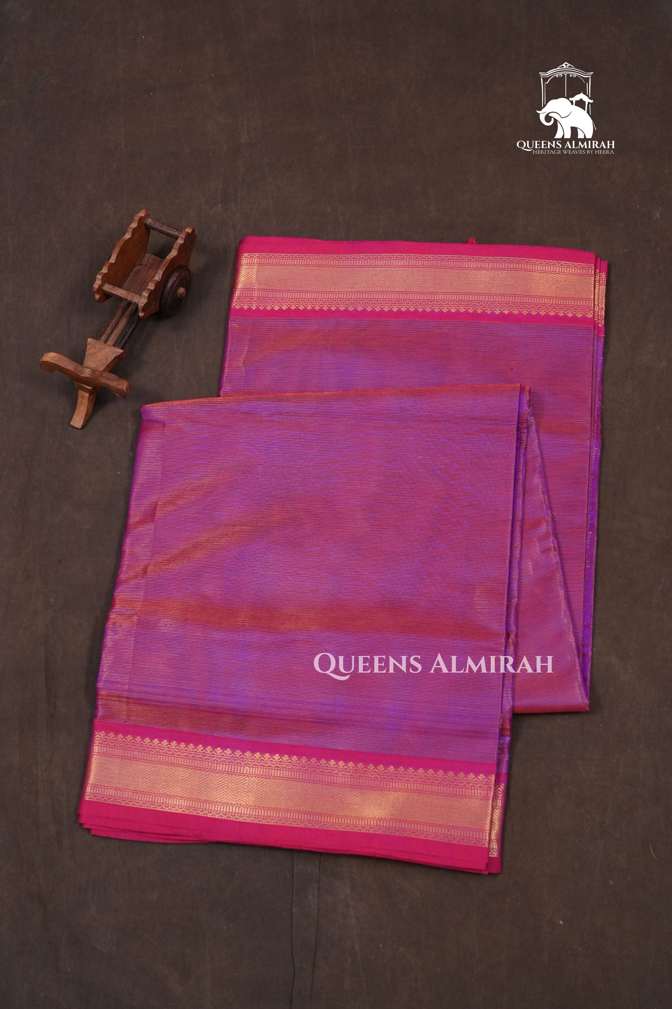 Purple With Pink Chettinad Silk Cotton Saree