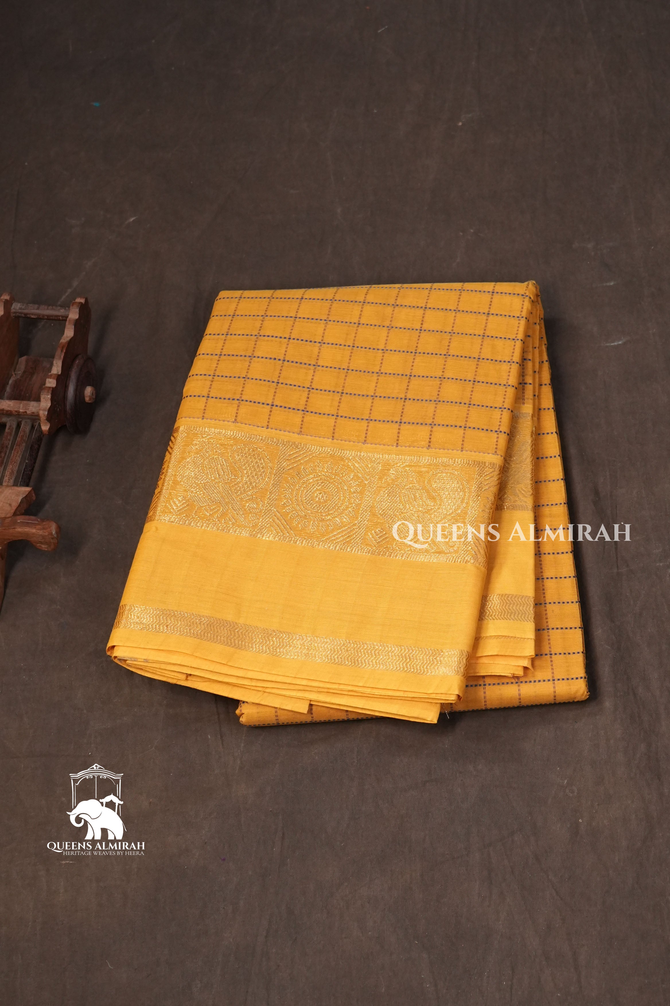 Yellow Kanchi Cotton Saree