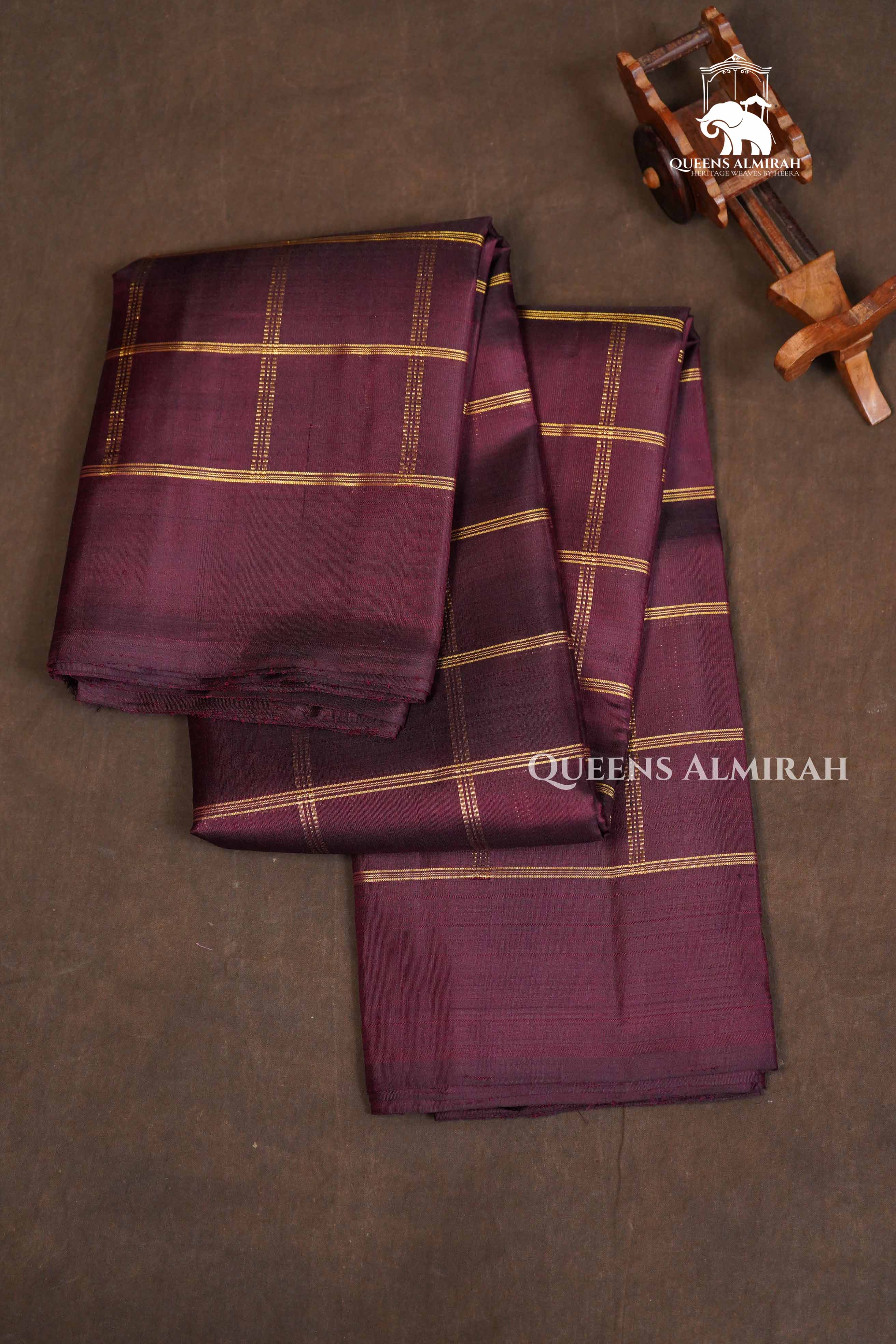Coffee Podi Brown Pure Chettinad Silk Saree