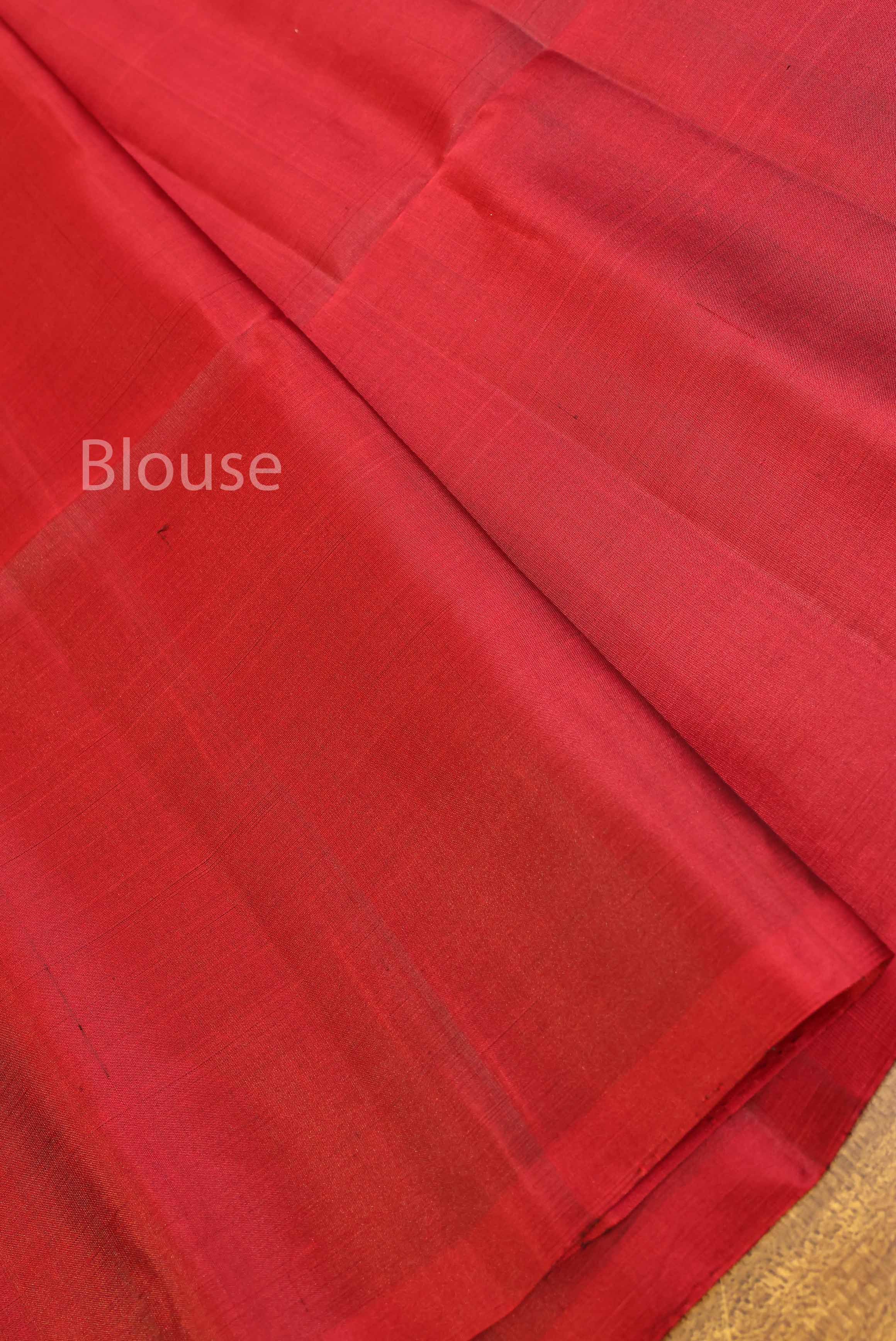 Maroon Pure Soft Silk Saree