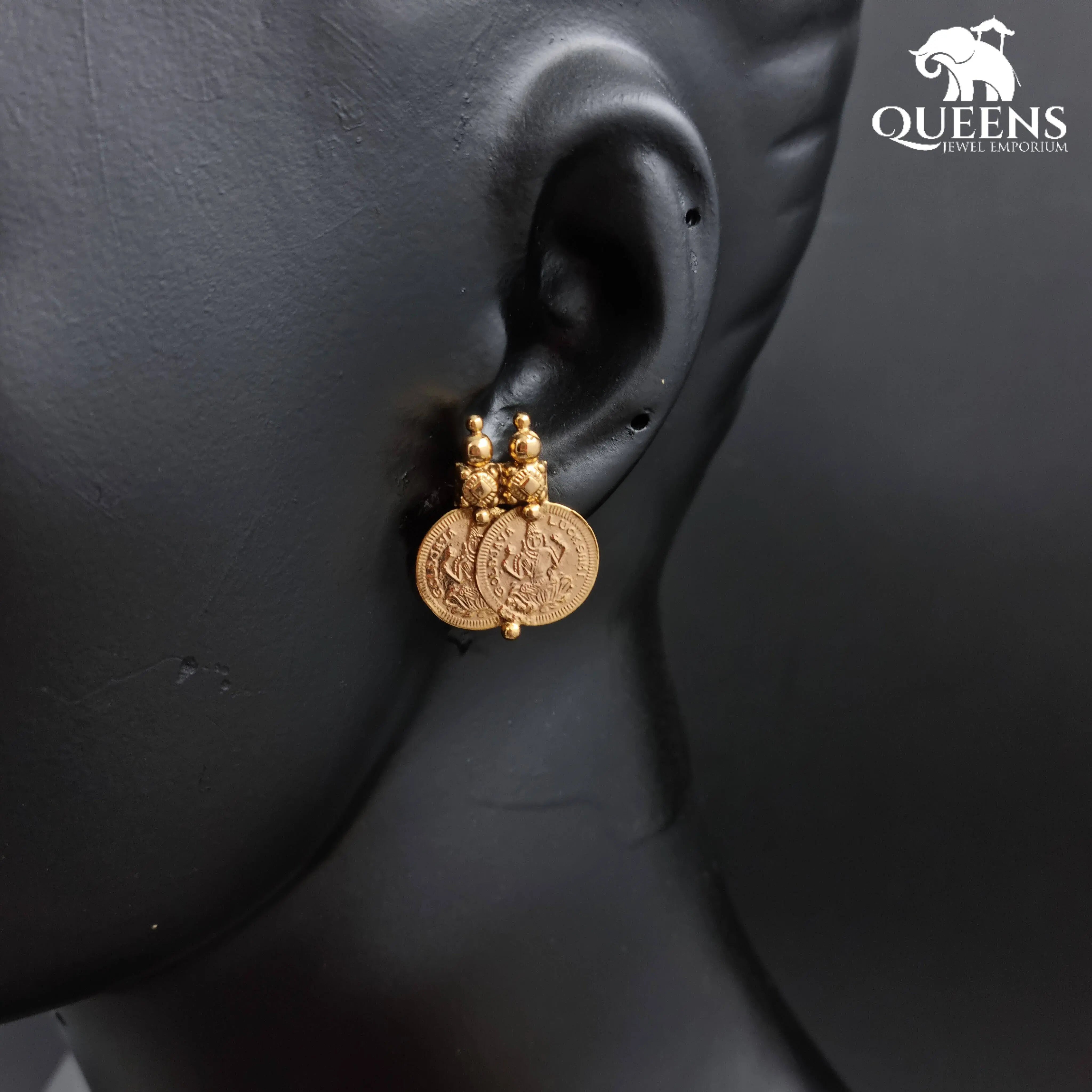 AADHYANTHA KASU NECKLACE - GREEN - Queens Jewel Emporium