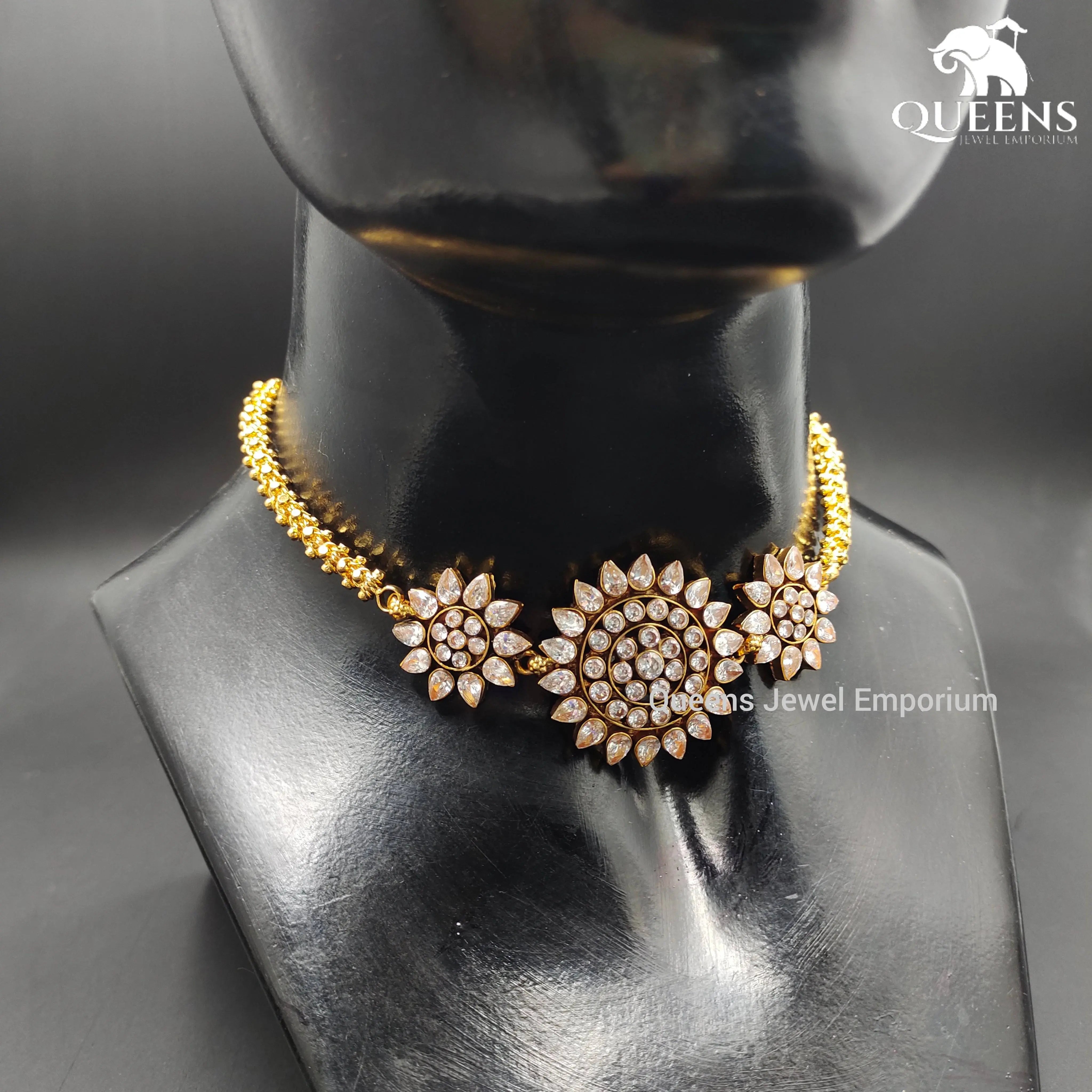 ADHIKTHA ZIRCON CHOKER - Queens Jewel Emporium