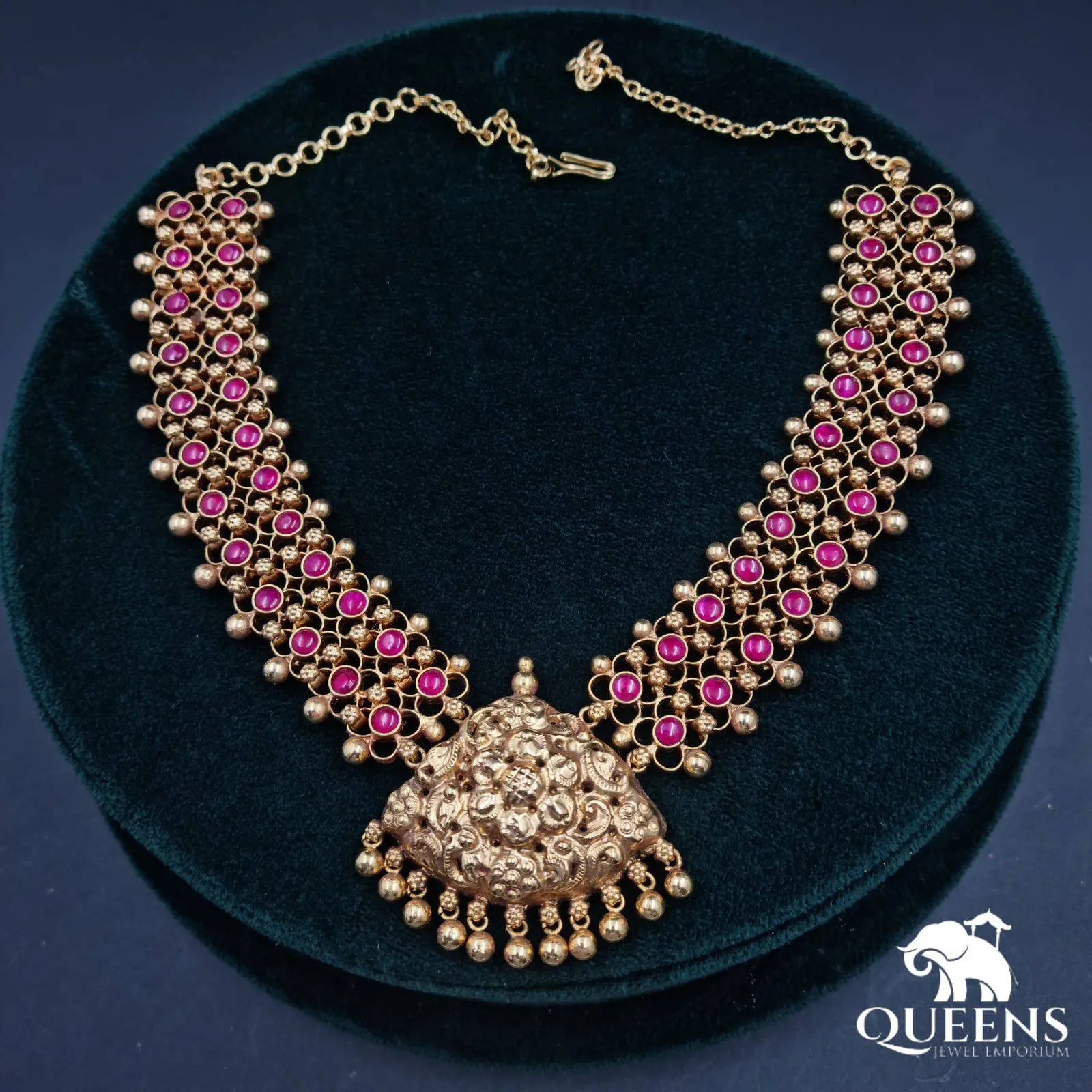 ADHIRUPINI NAHAAS NECKLACE - Queens Jewel Emporium