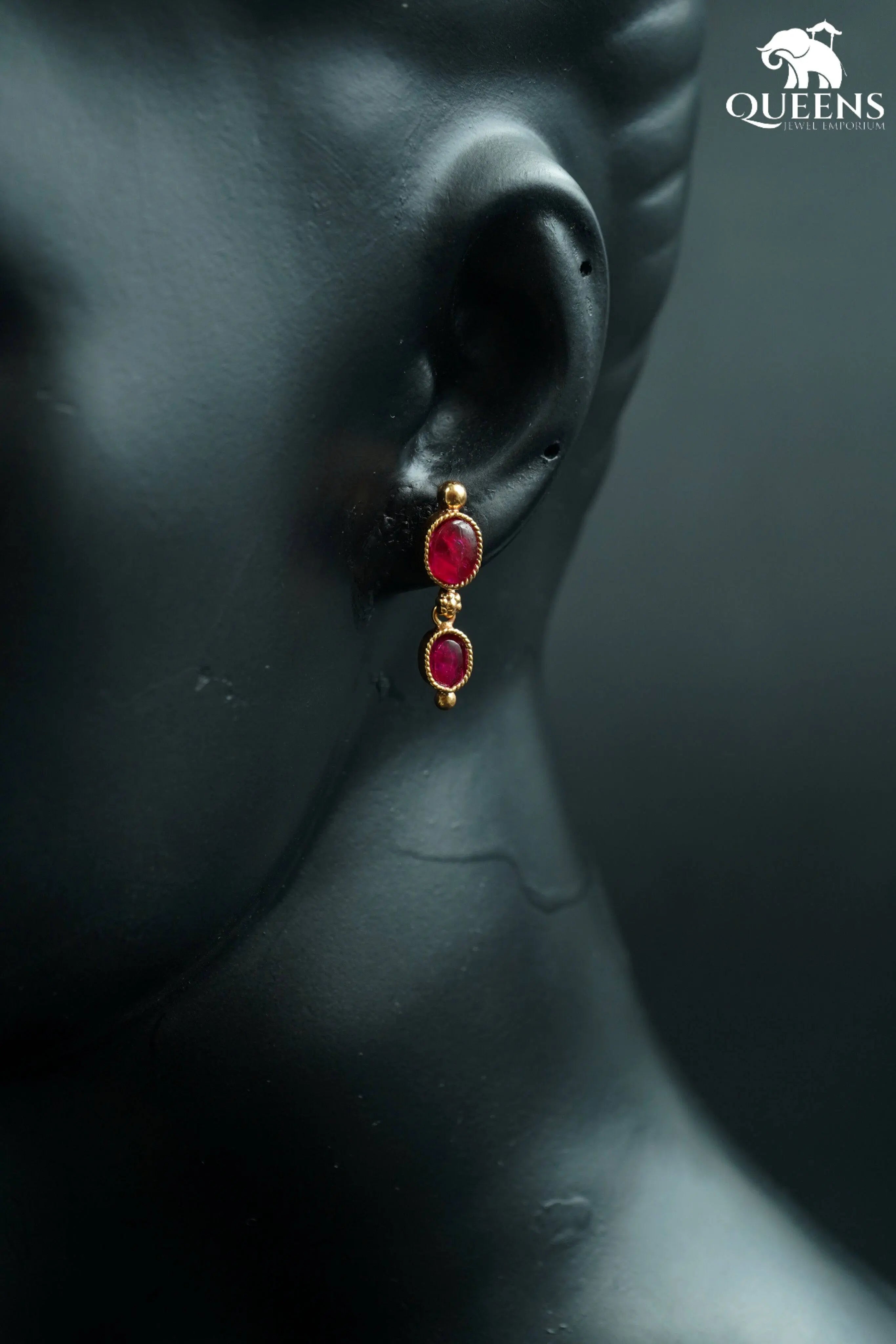 ADITI KEMP SIMPLE EARRING - Queens Jewel Emporium