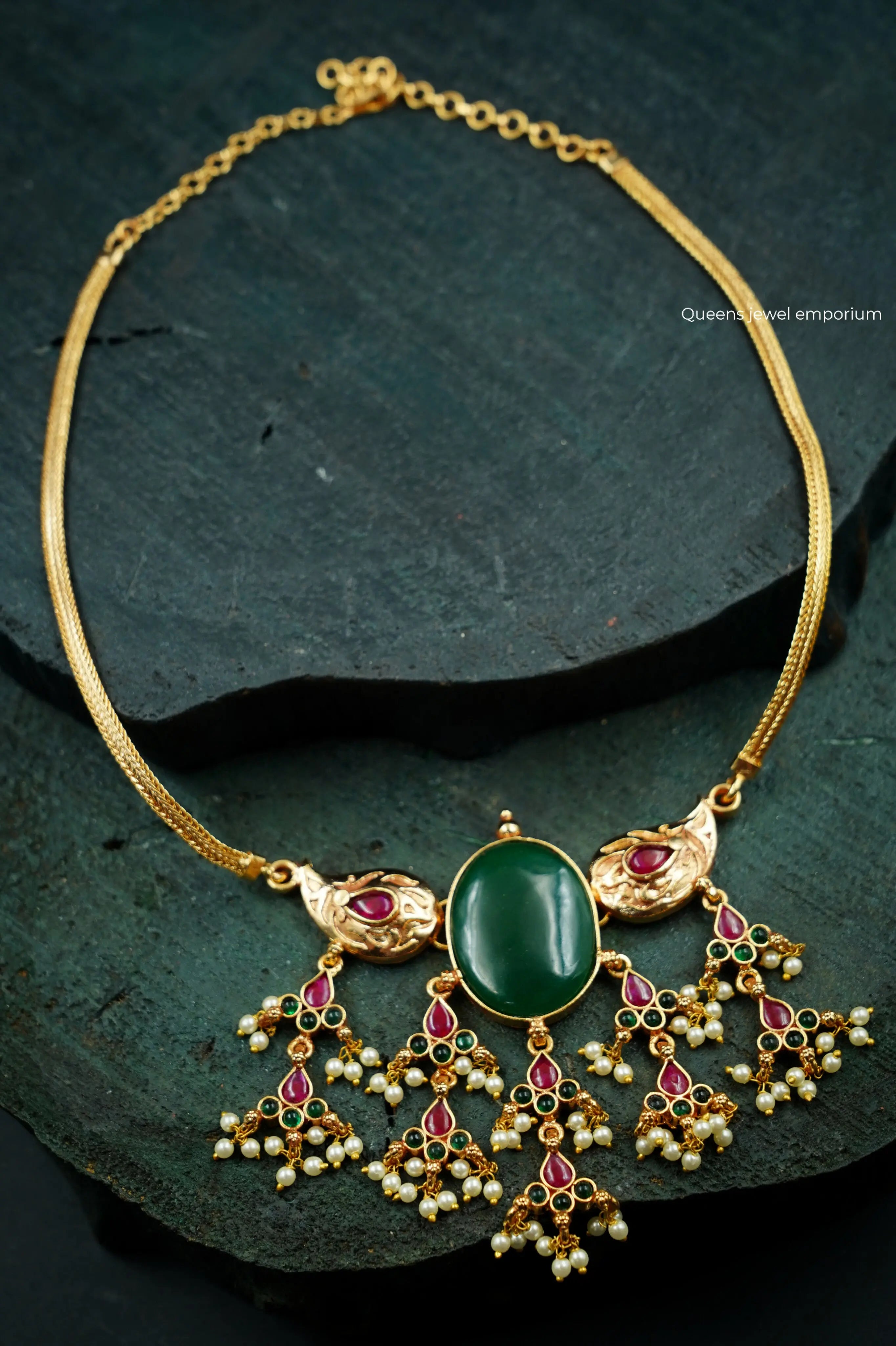 AMBALIKA - ANTIQUE NECKLACE - Queens Jewel Emporium