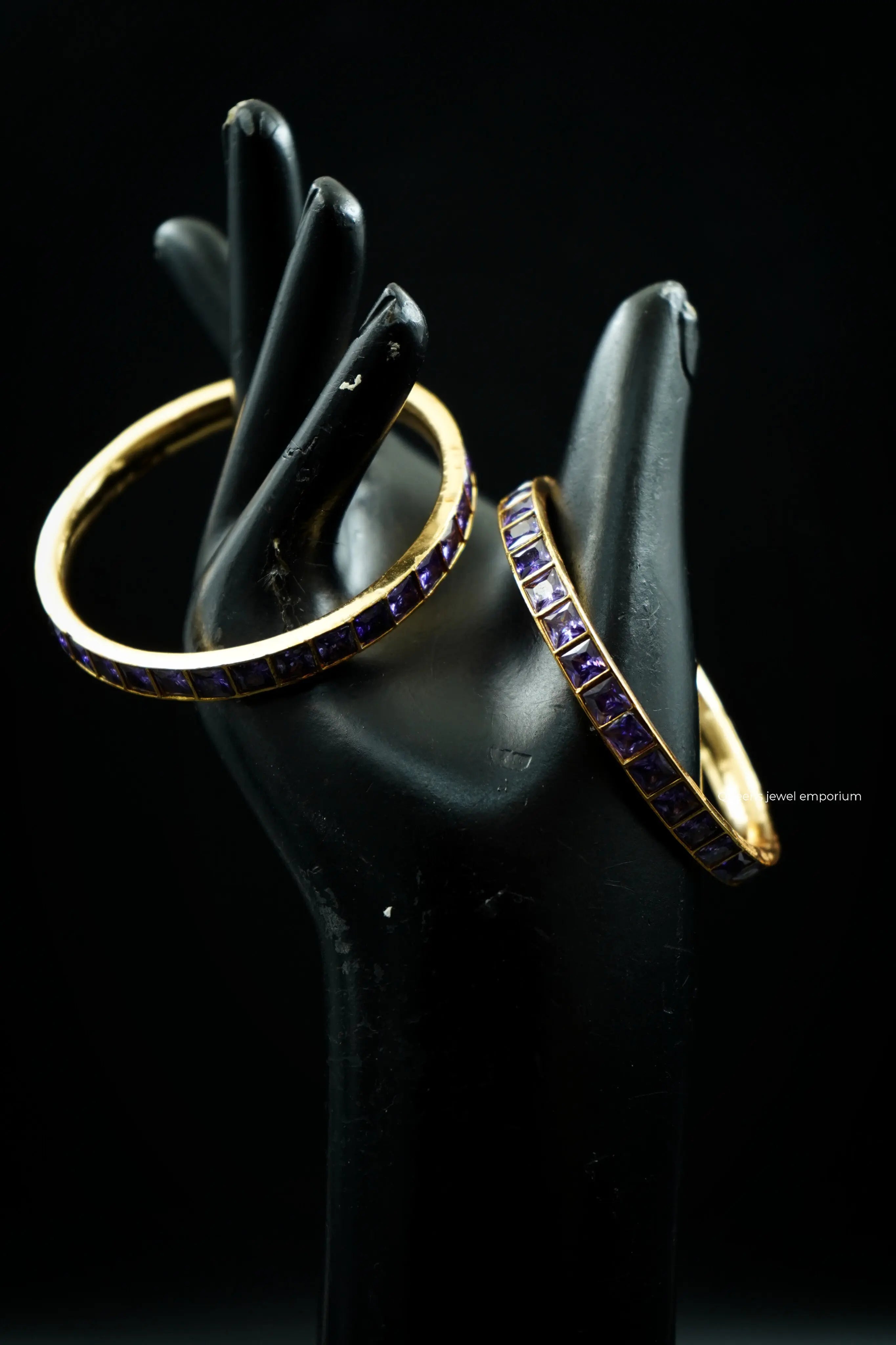 AVANIKA SATHURA BANGLE - PURPLE - Queens Jewel Emporium