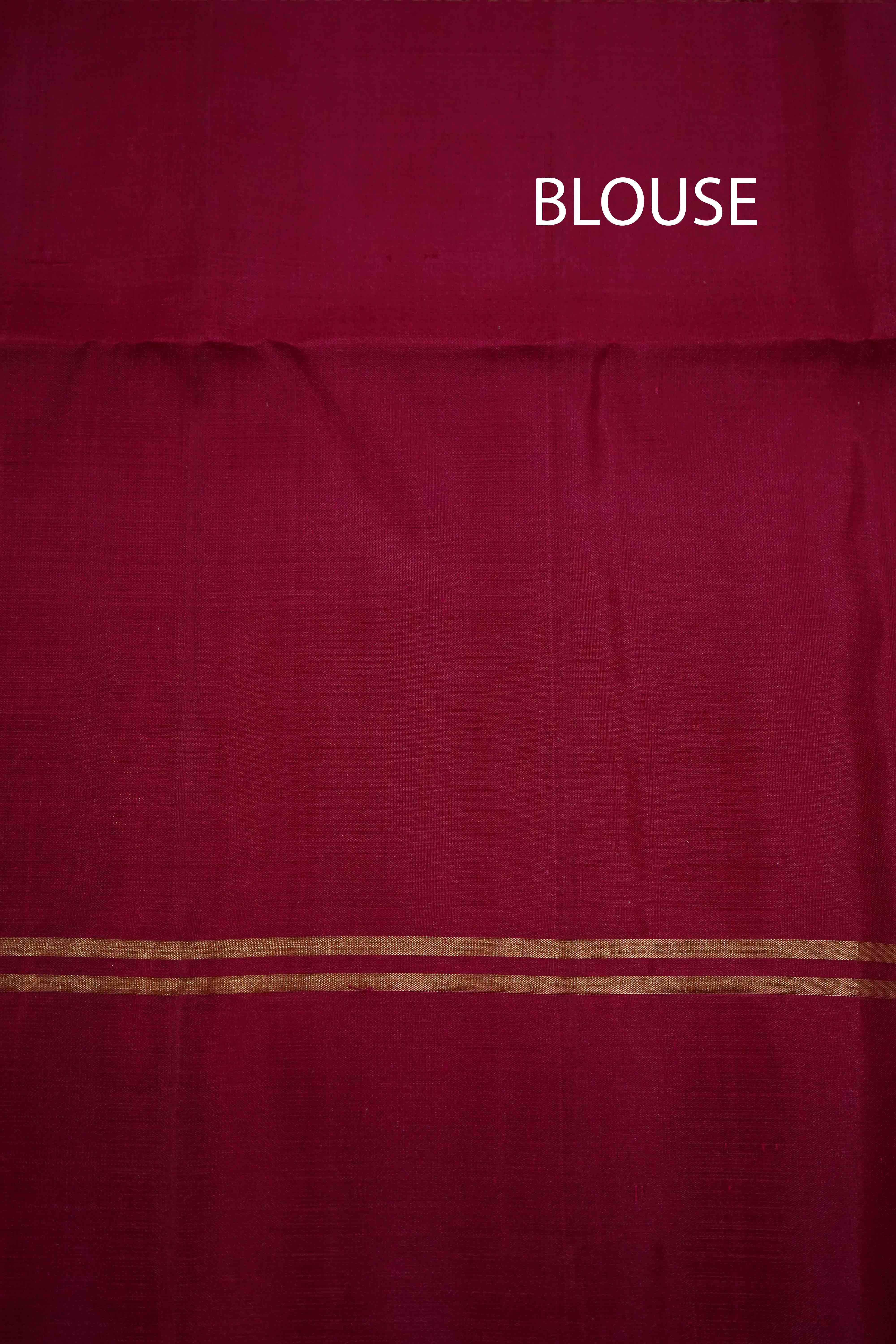 BEETROOT PINK PURE KANCHI SOFT SILK SAREE - Queens Jewel Emporium