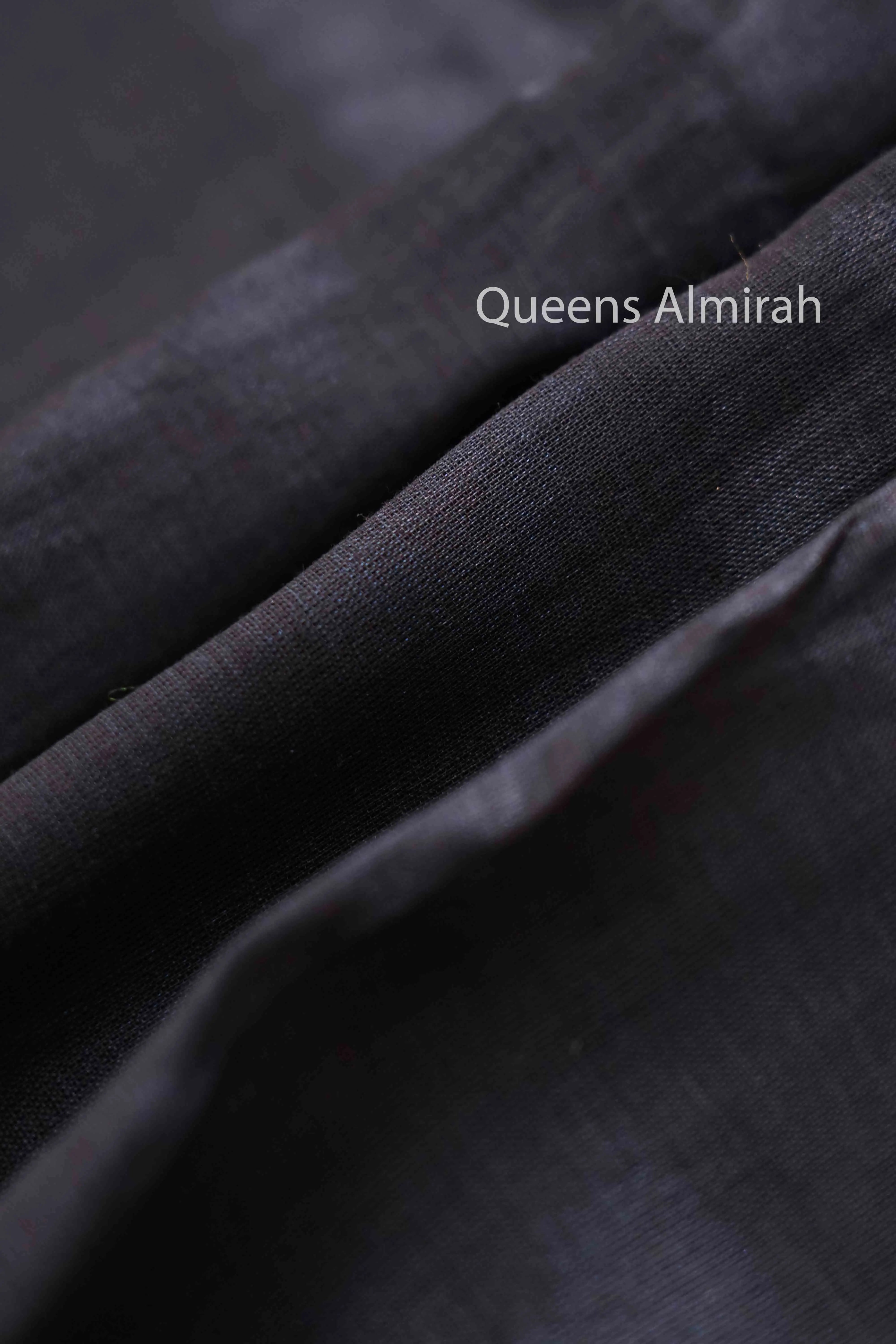 BLACK LINEN TISSUE SAREE - Queens Jewel Emporium