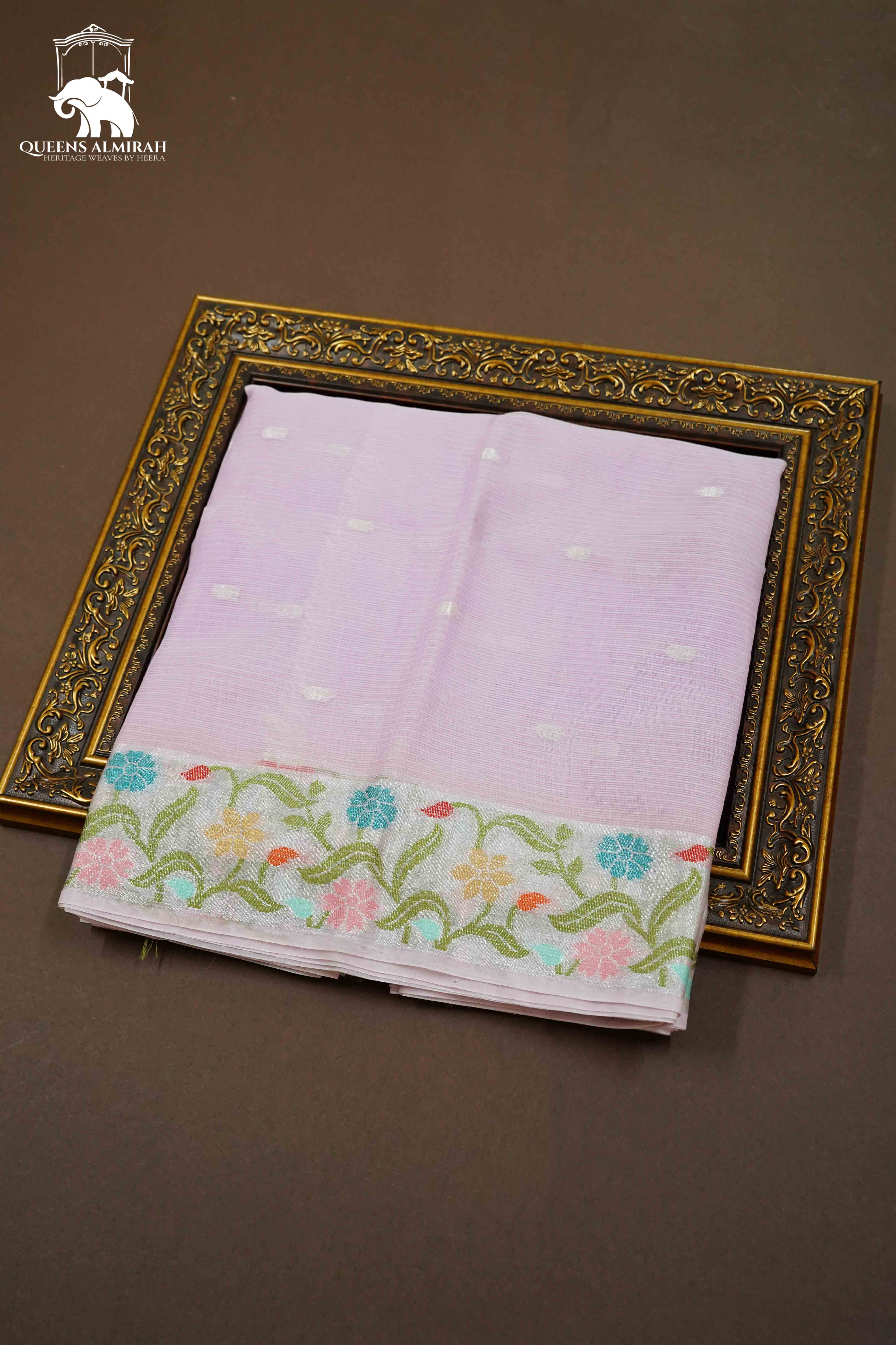 BUBBLEGUM PINK KOTA SILK COTTON SAREE - Queens Jewel Emporium