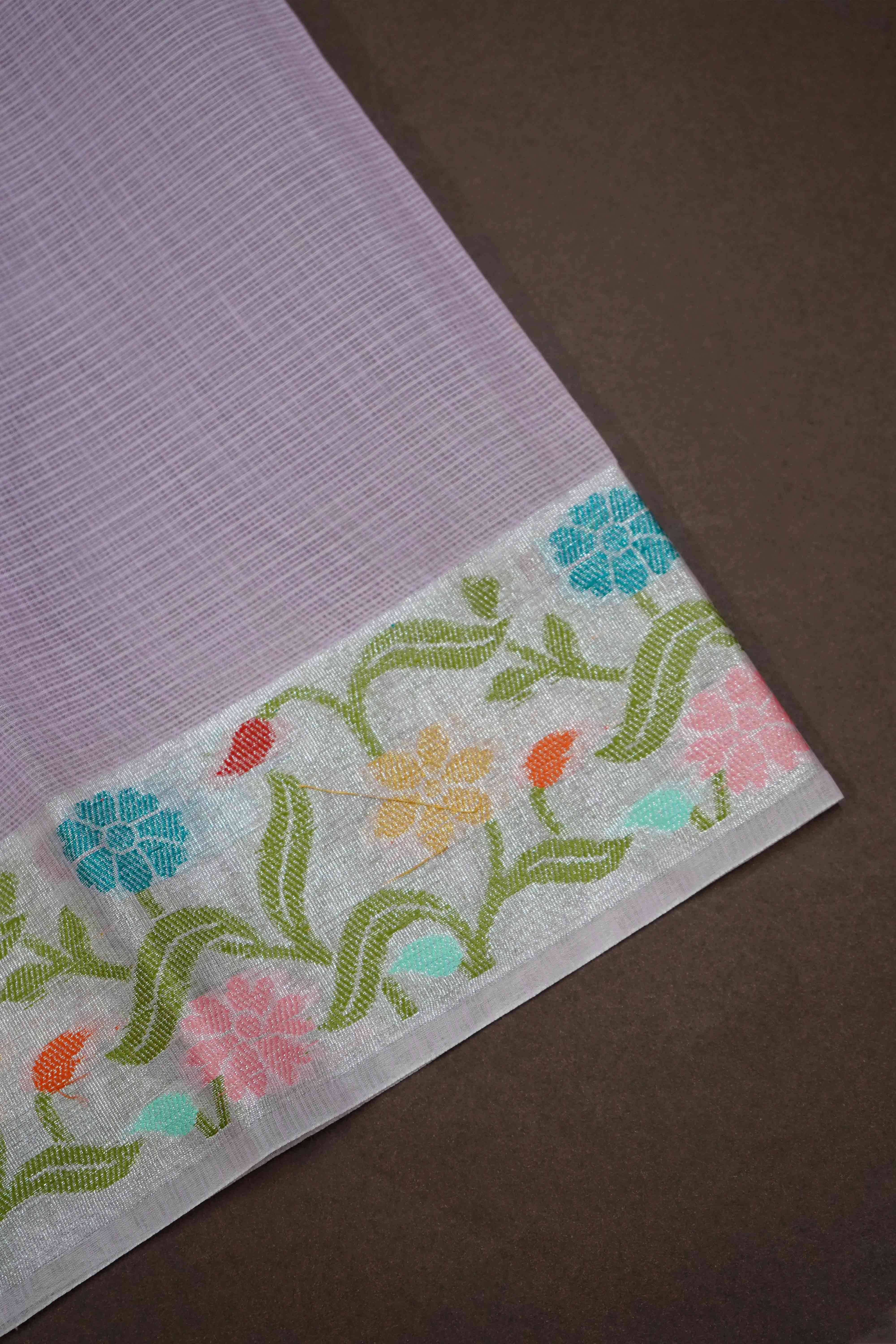 BUBBLEGUM PINK KOTA SILK COTTON SAREE - Queens Jewel Emporium