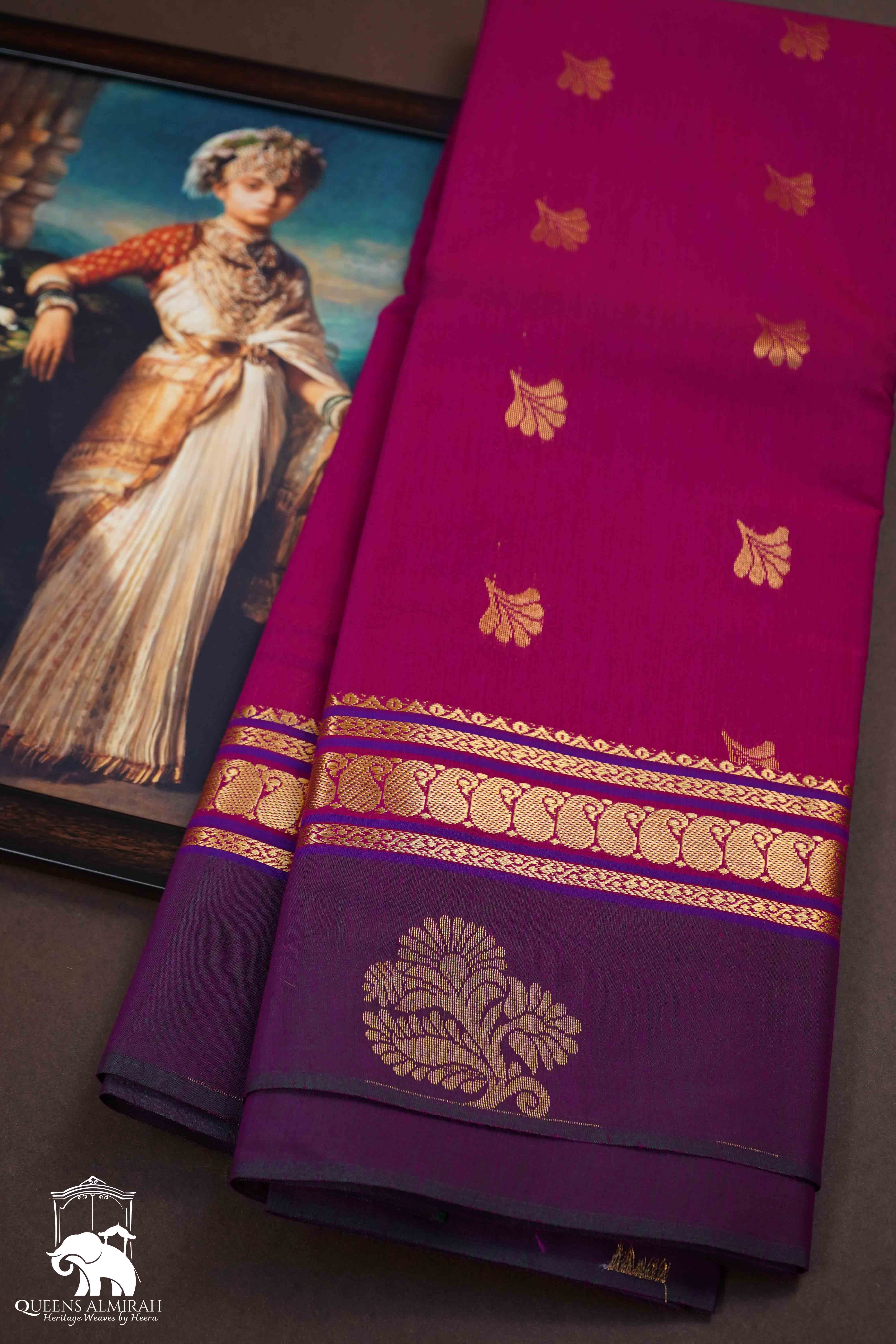 BURNT PINK PURE SILK COTTON - Queens Jewel Emporium