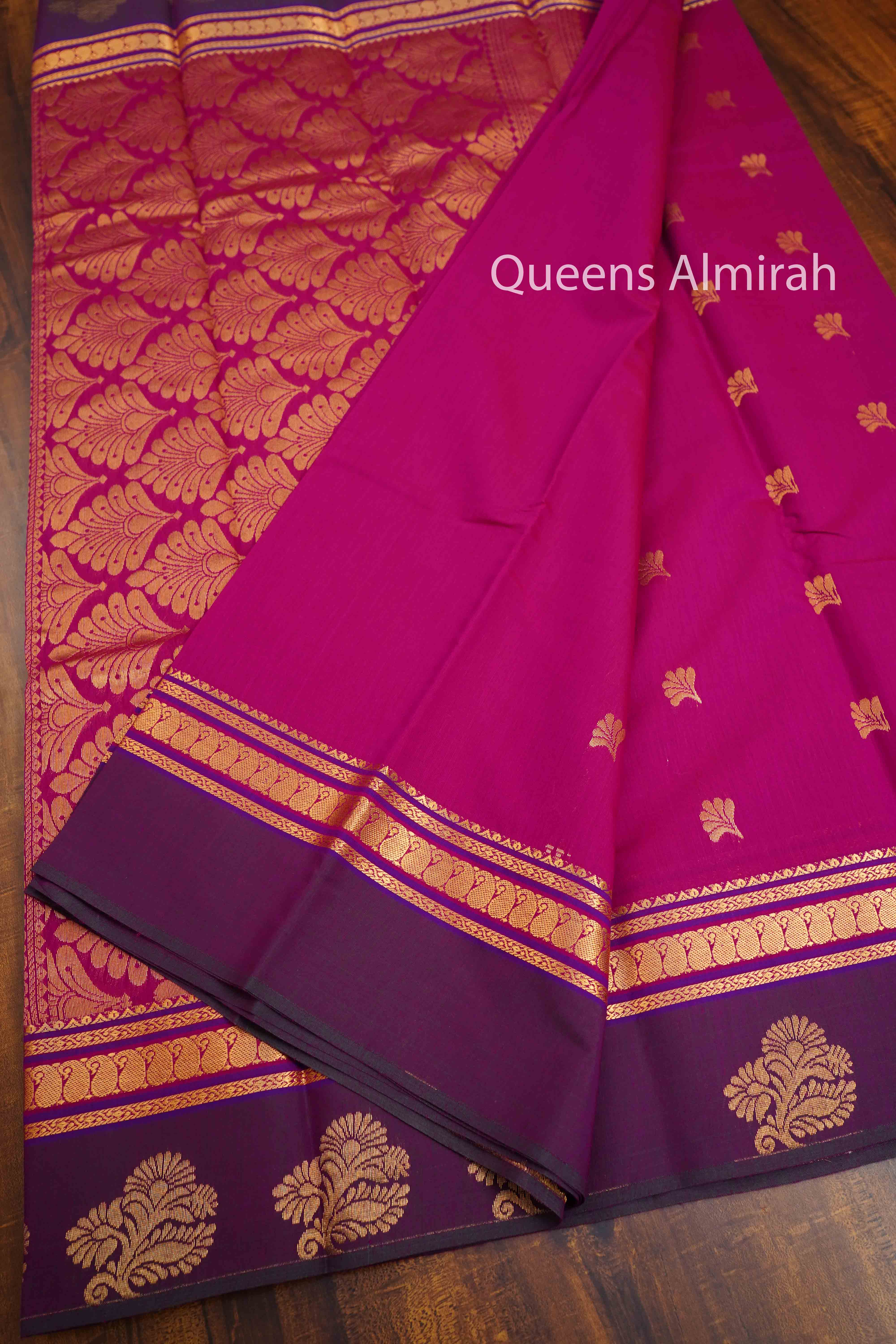 BURNT PINK PURE SILK COTTON - Queens Jewel Emporium