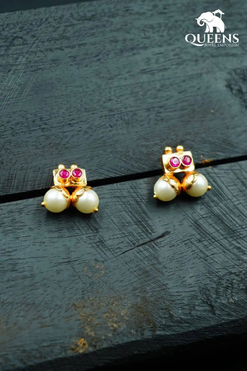 CHANDRA PEARL EARRINGS - Queens Jewel Emporium