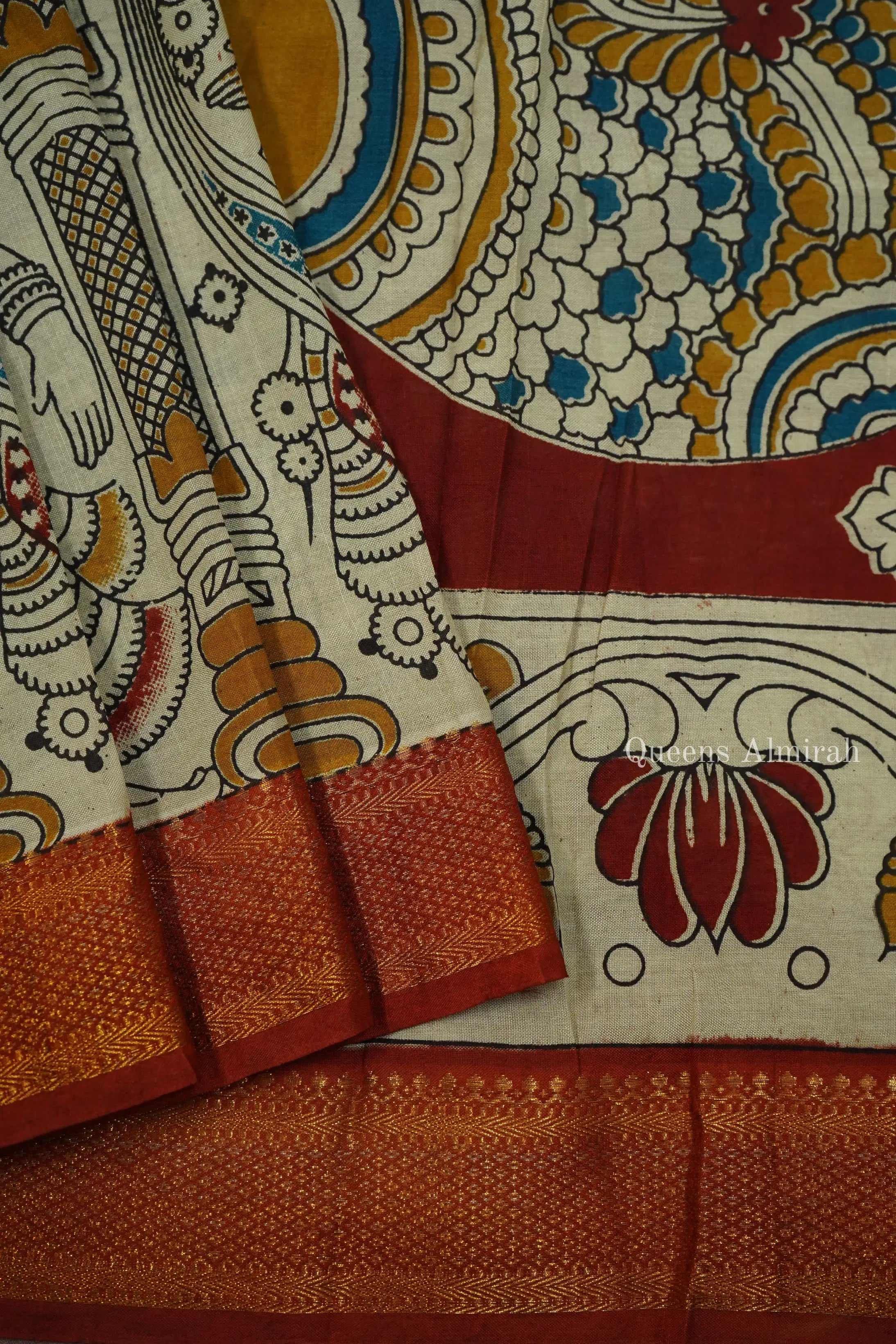COTTON SEED   MANGALGIRI SAREE - Queens Jewel Emporium