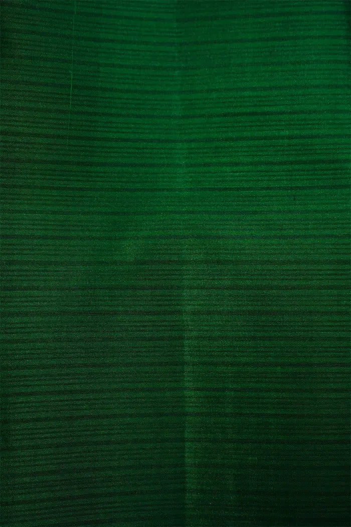 COUNTY GREEN WITH SEAL BROWN PURE KANCHIVARAM SILK SAREE - Queens Jewel Emporium
