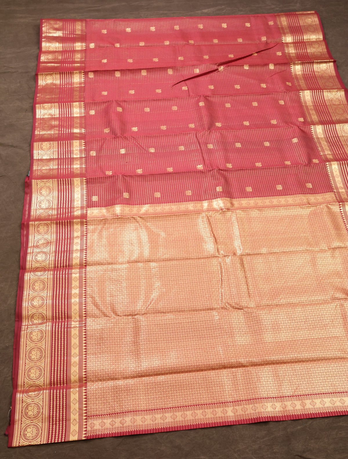 Maroon Pure Kanchivaram Silk Saree