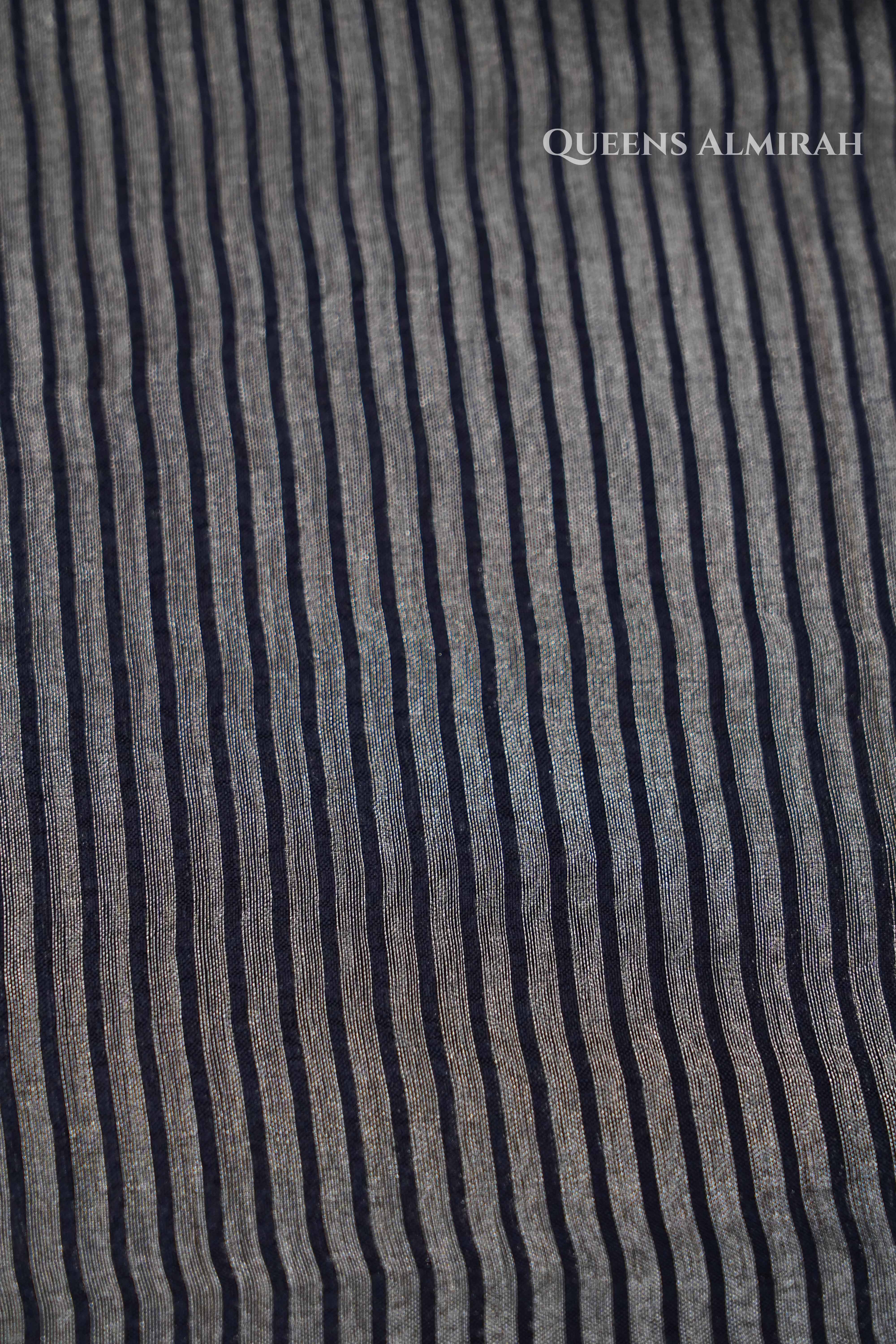 Charcoal Grey Tissue Banarasi Silk Saree QUEENS ALMIRAH