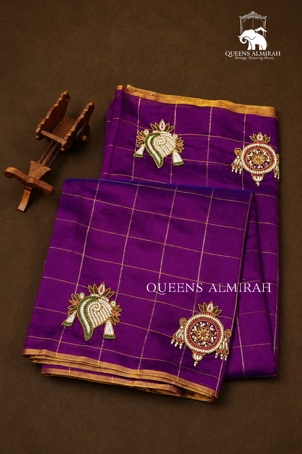 Purple Venkatathiri Katan Chanderi Silk Saree