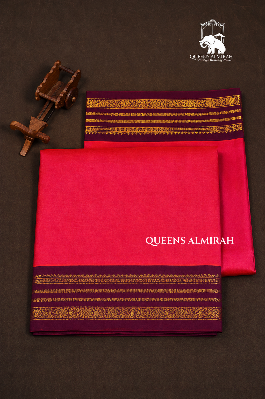 Pink With Purple Pure Kanchi Silk Cotton Saree