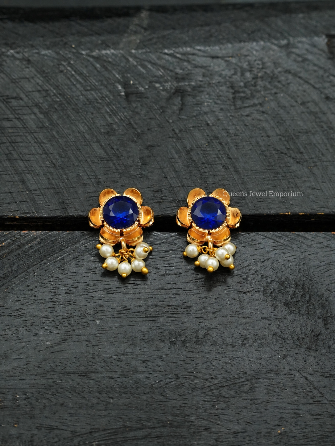 Poongothai Necklace - Blue
