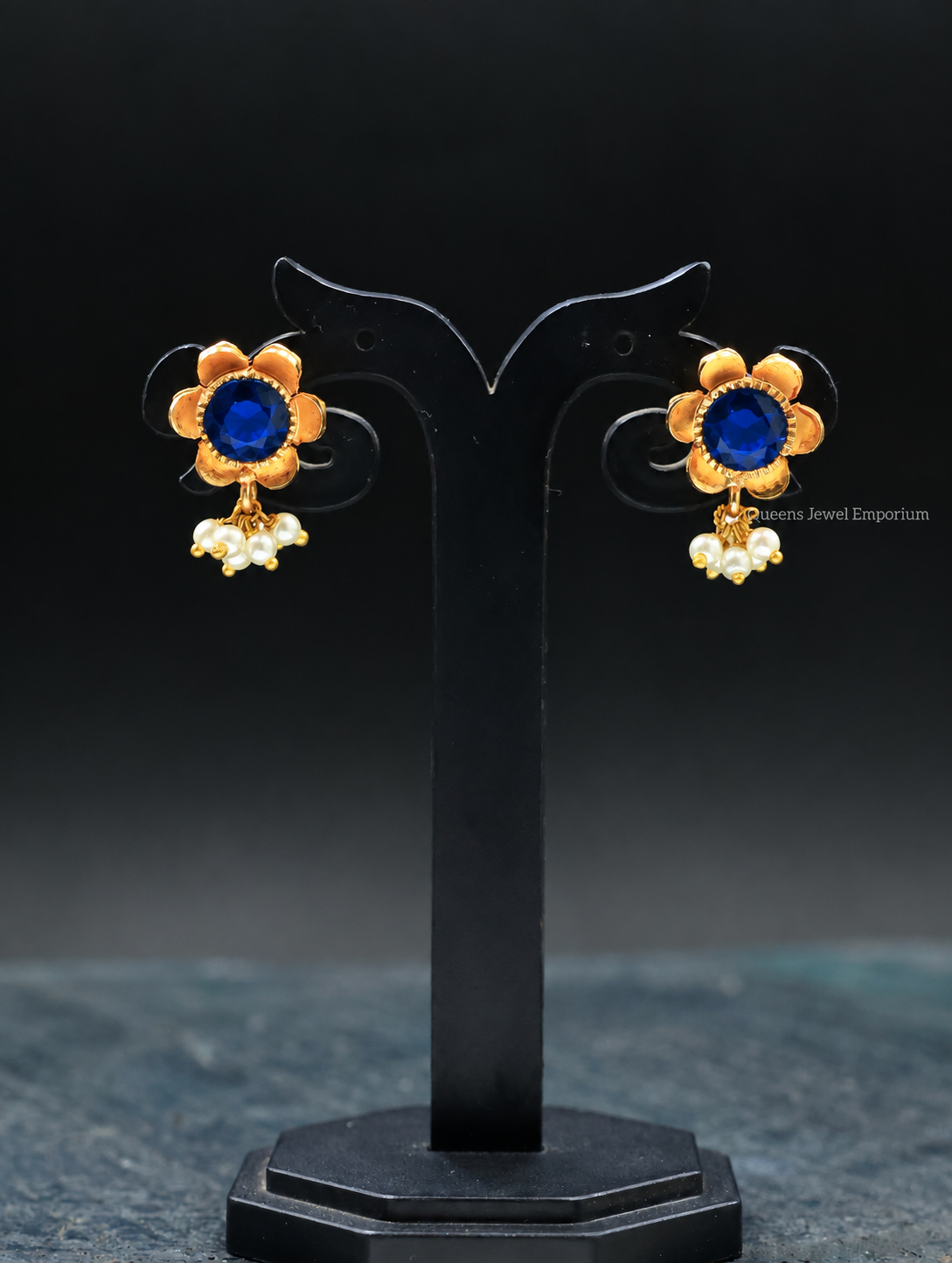 Poongothai Necklace - Blue