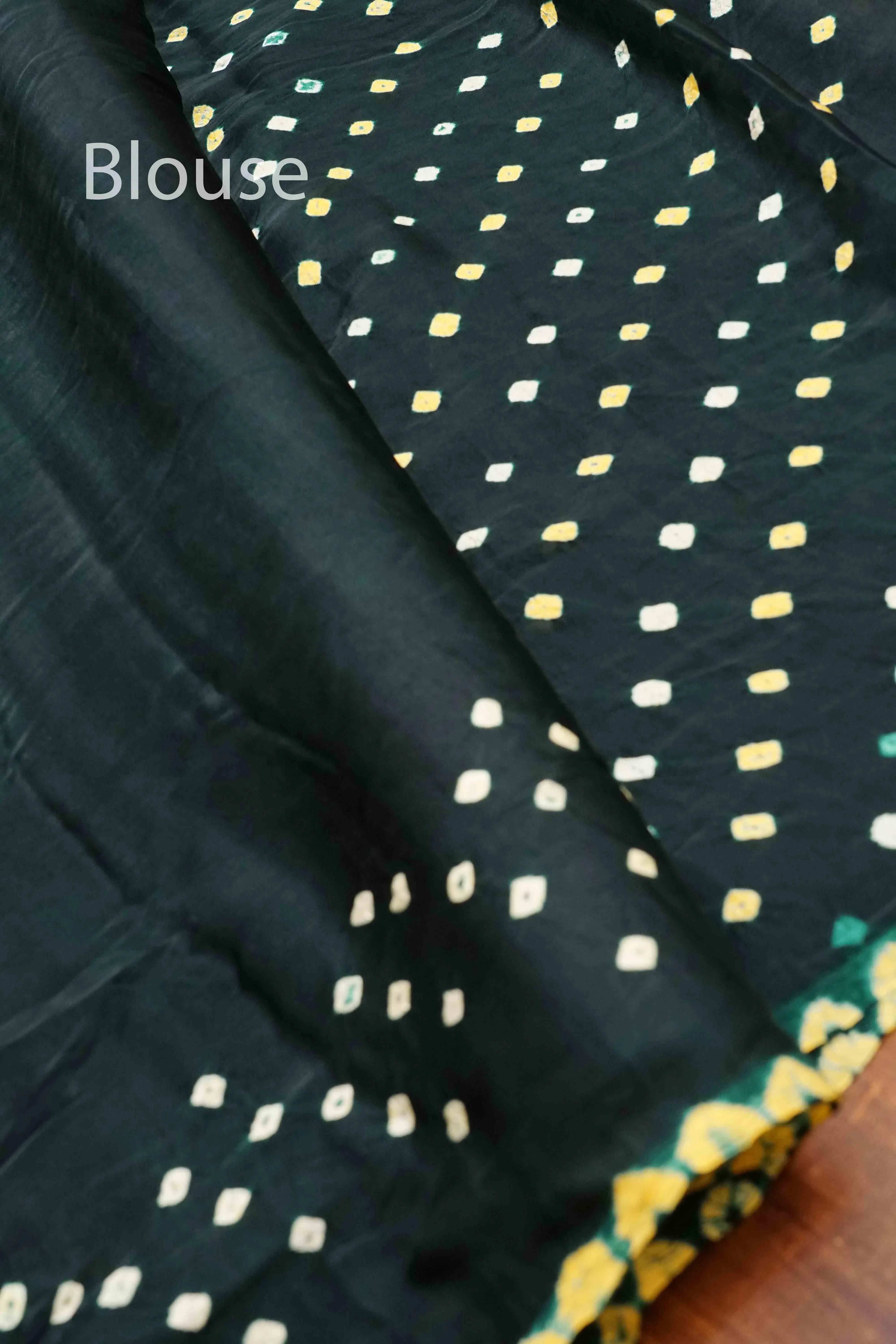 DARK GREEN MODAL SILK SAREE - Queens Jewel Emporium