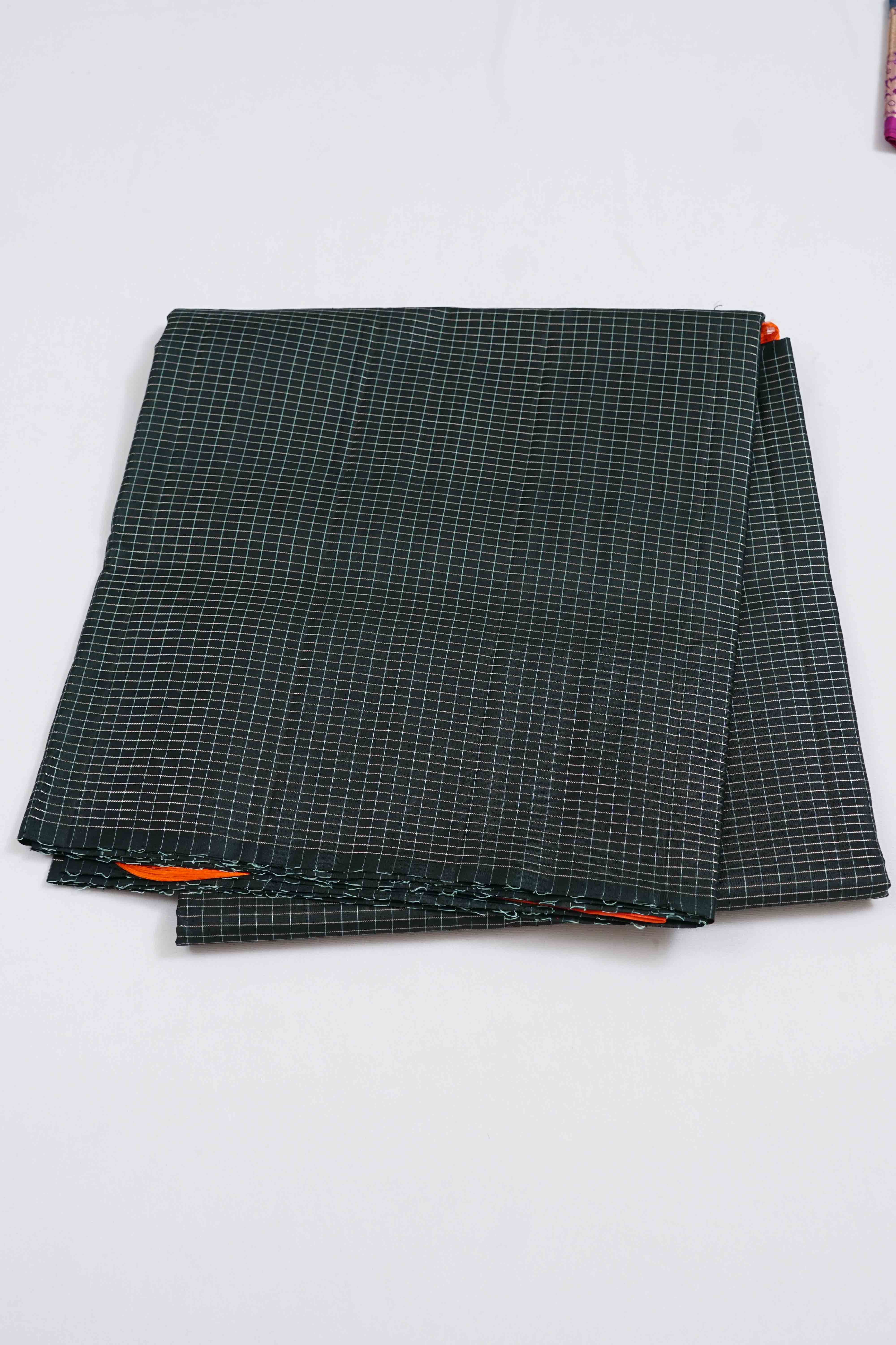 DARK GREEN WITH DARK CORAL PURE SOFT SILK SAREE - Queens Jewel Emporium